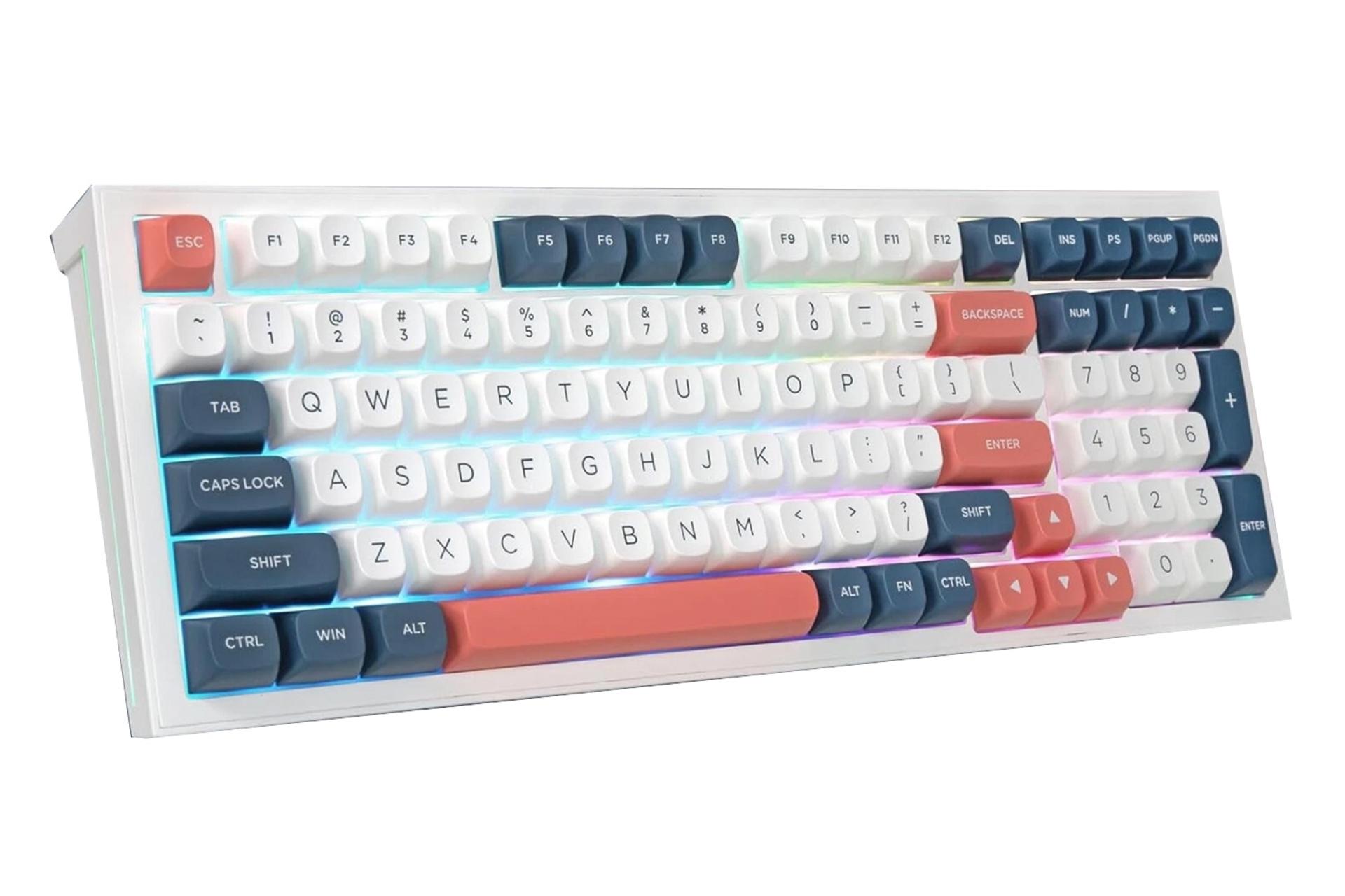 نمای سمت چپ کیبورد ردراگون Flamberge PRO K723 WBR