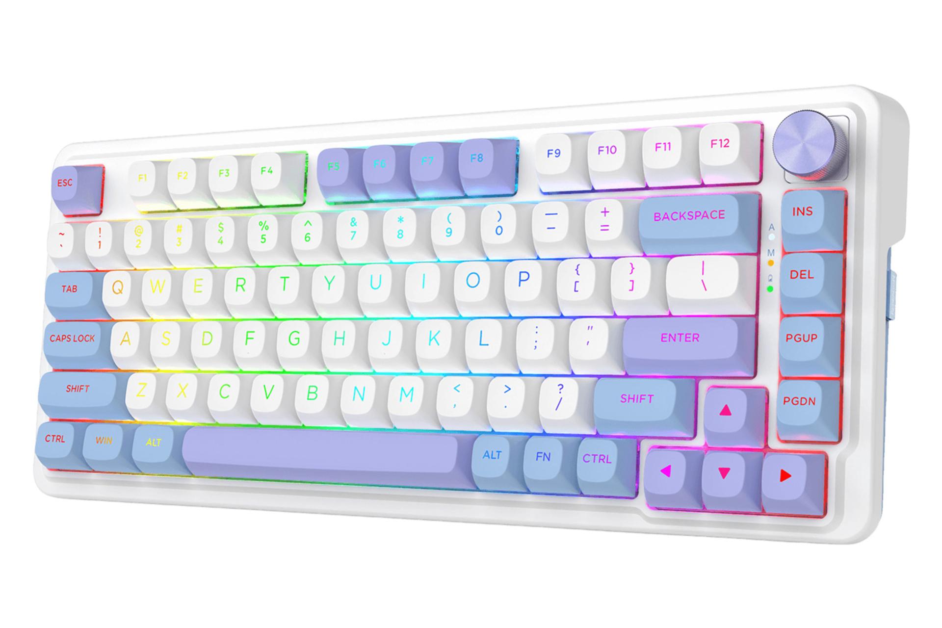 نمای سمت راست کیبورد ردراگون UCAL MAX K673 WBP RGB