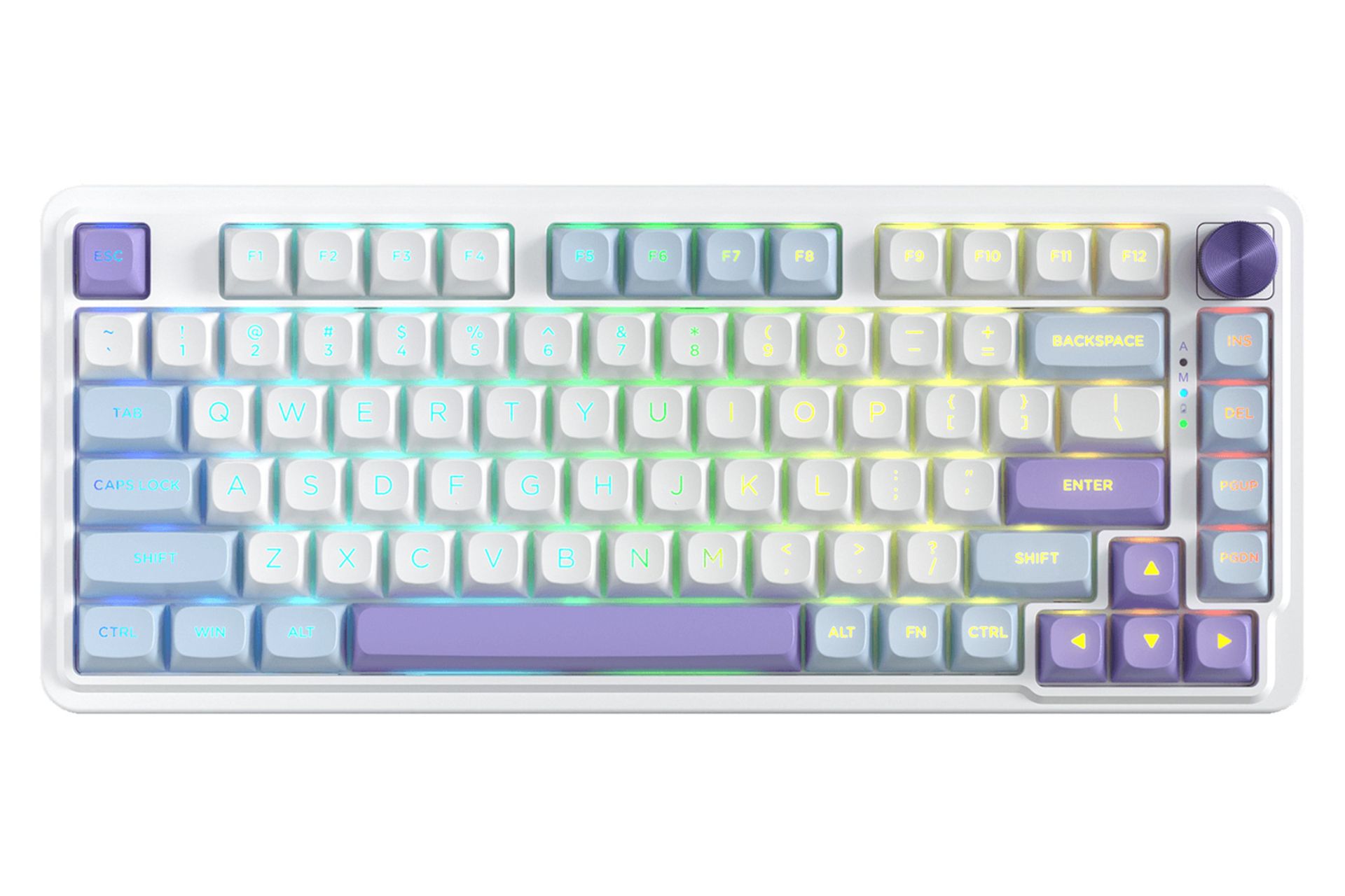 کیبورد ردراگون UCAL MAX K673 WBP RGB نمای بالا