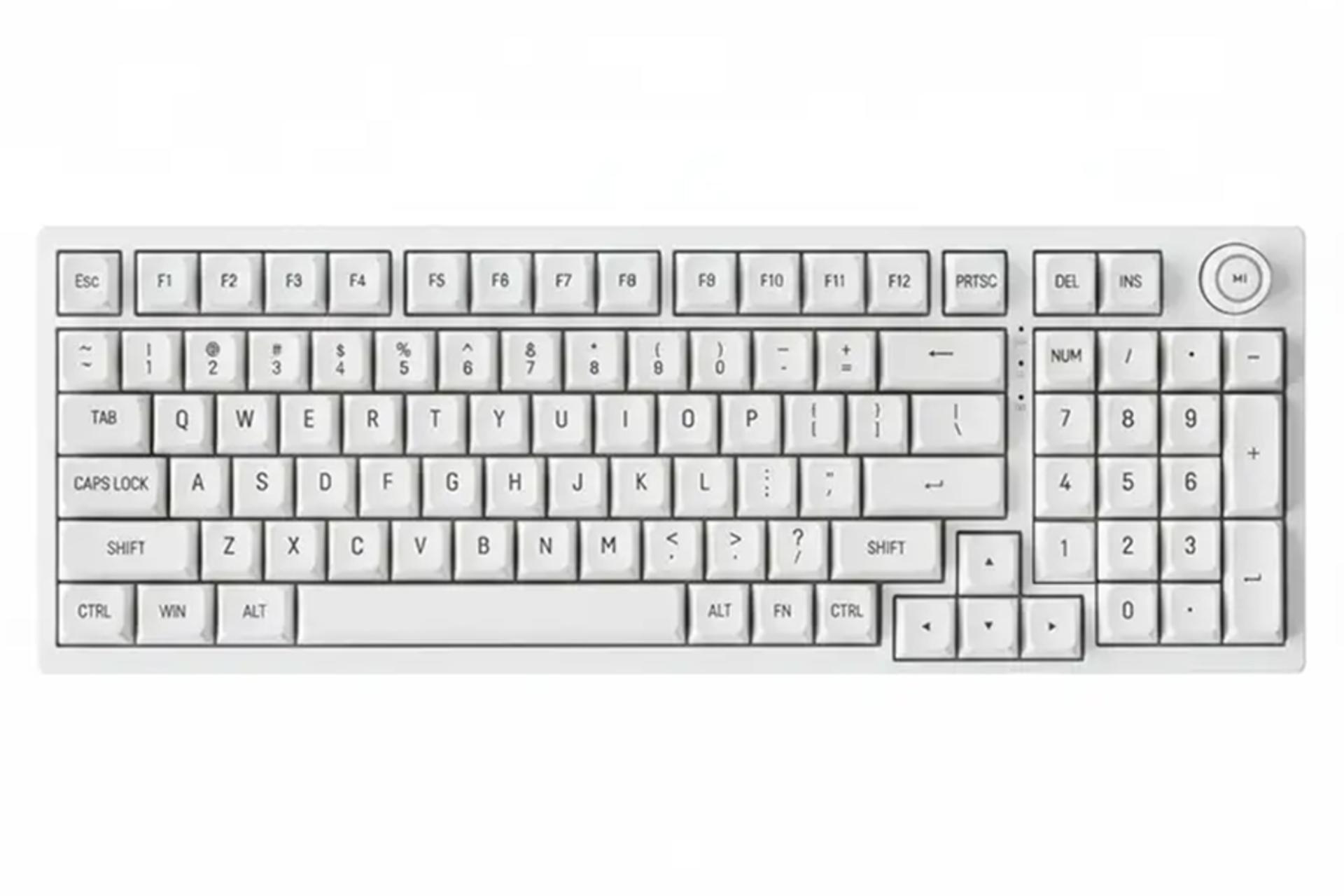 کیبورد اچ پی K10G_98L رنگ سفید