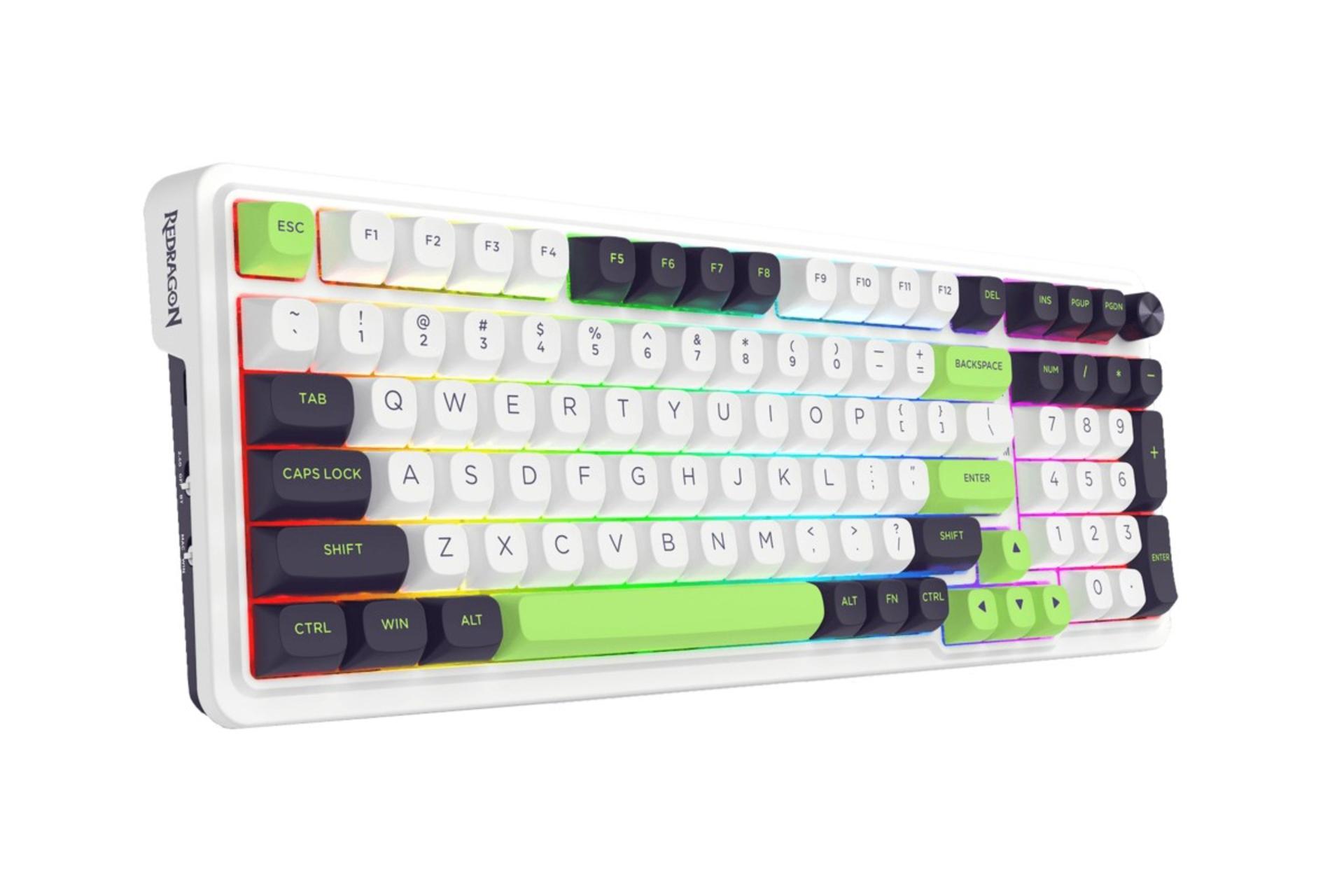 نمای سمت چپ کیبورد ردراگون EISA MAX K686 WBG