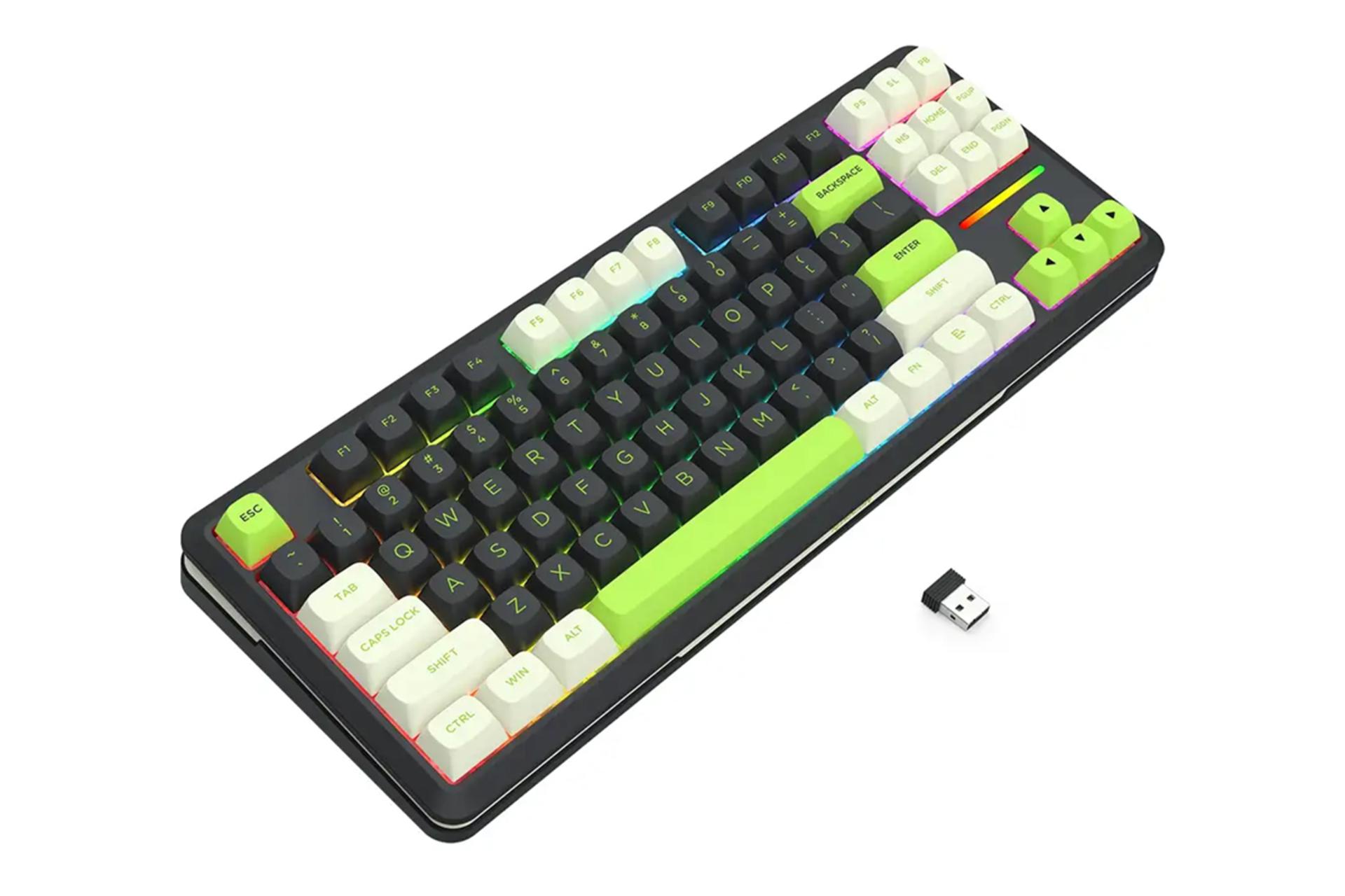 کانکتور کیبورد ردراگون Wildslash Pro K734 BWG RGB