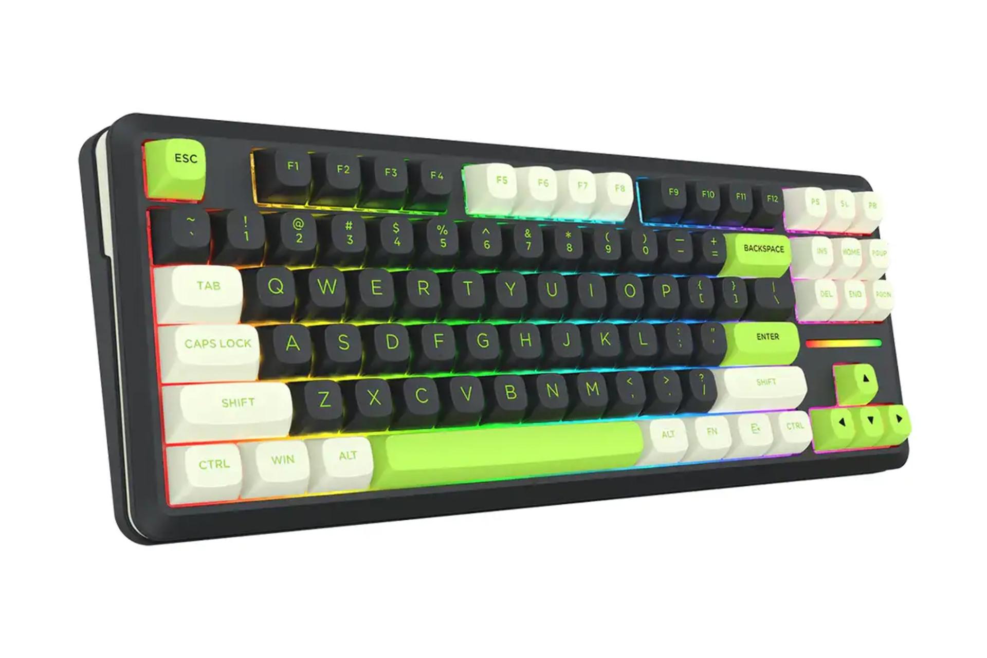 نمای کنار کیبورد ردراگون Wildslash Pro K734 BWG RGB