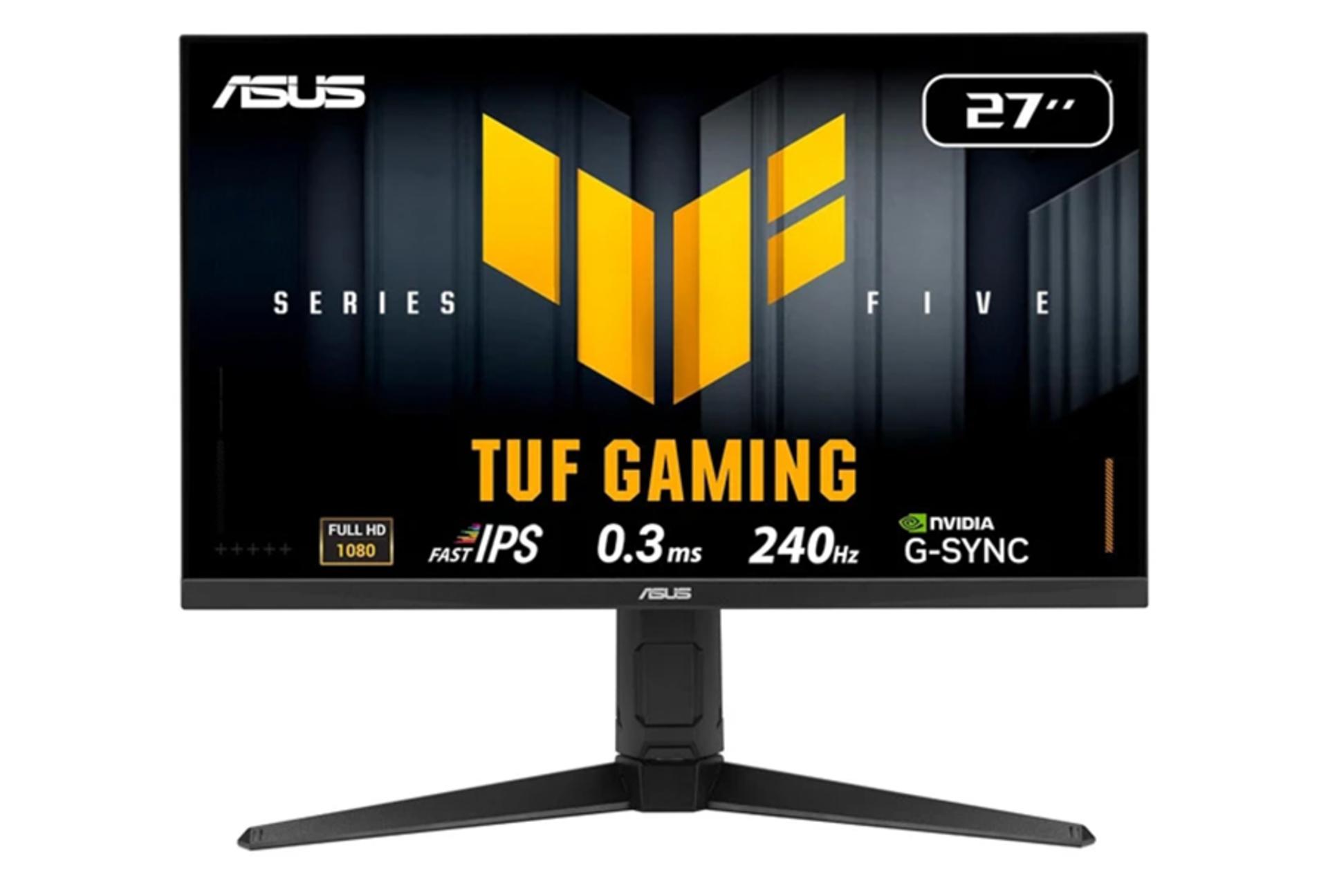 مانیتور ایسوس 27 اینچ مدل TUF Gaming VG279QML5A نمای جلو