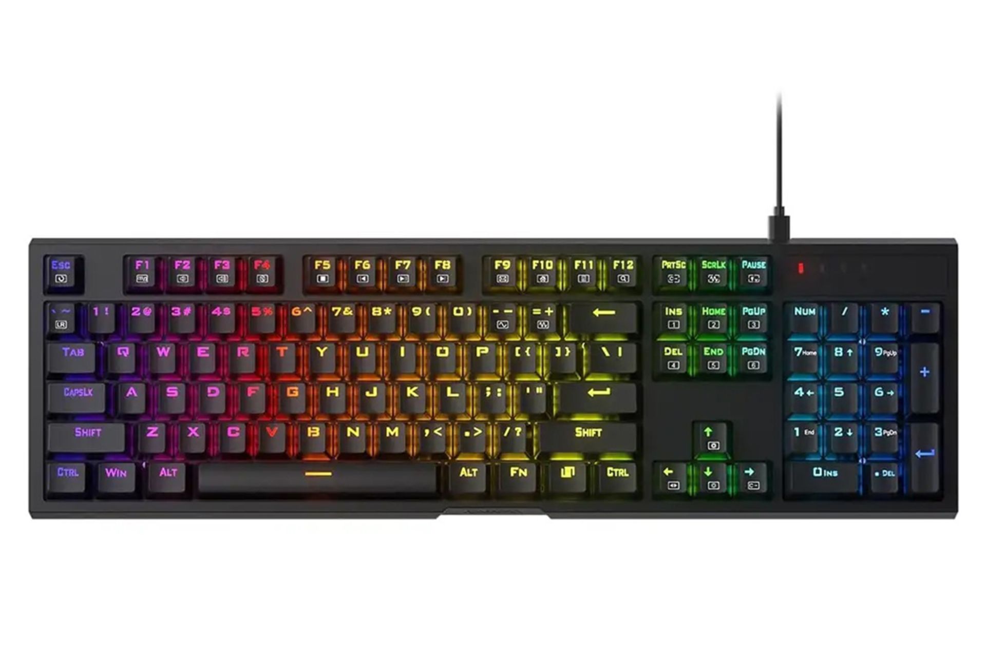 کیبورد ردراگون K670 نمای بالا