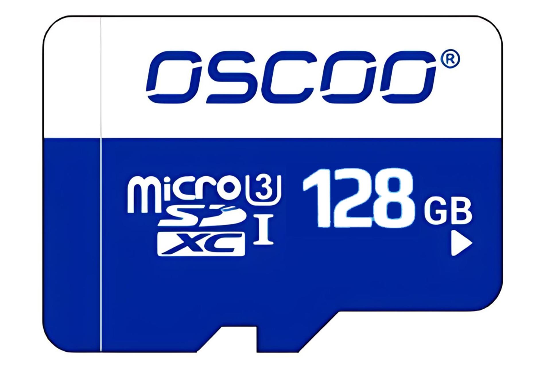کارت حافظه اسکو microSDHC با ظرفیت 128 گیگابایت مدل Blue UHS-I U1 کلاس 10