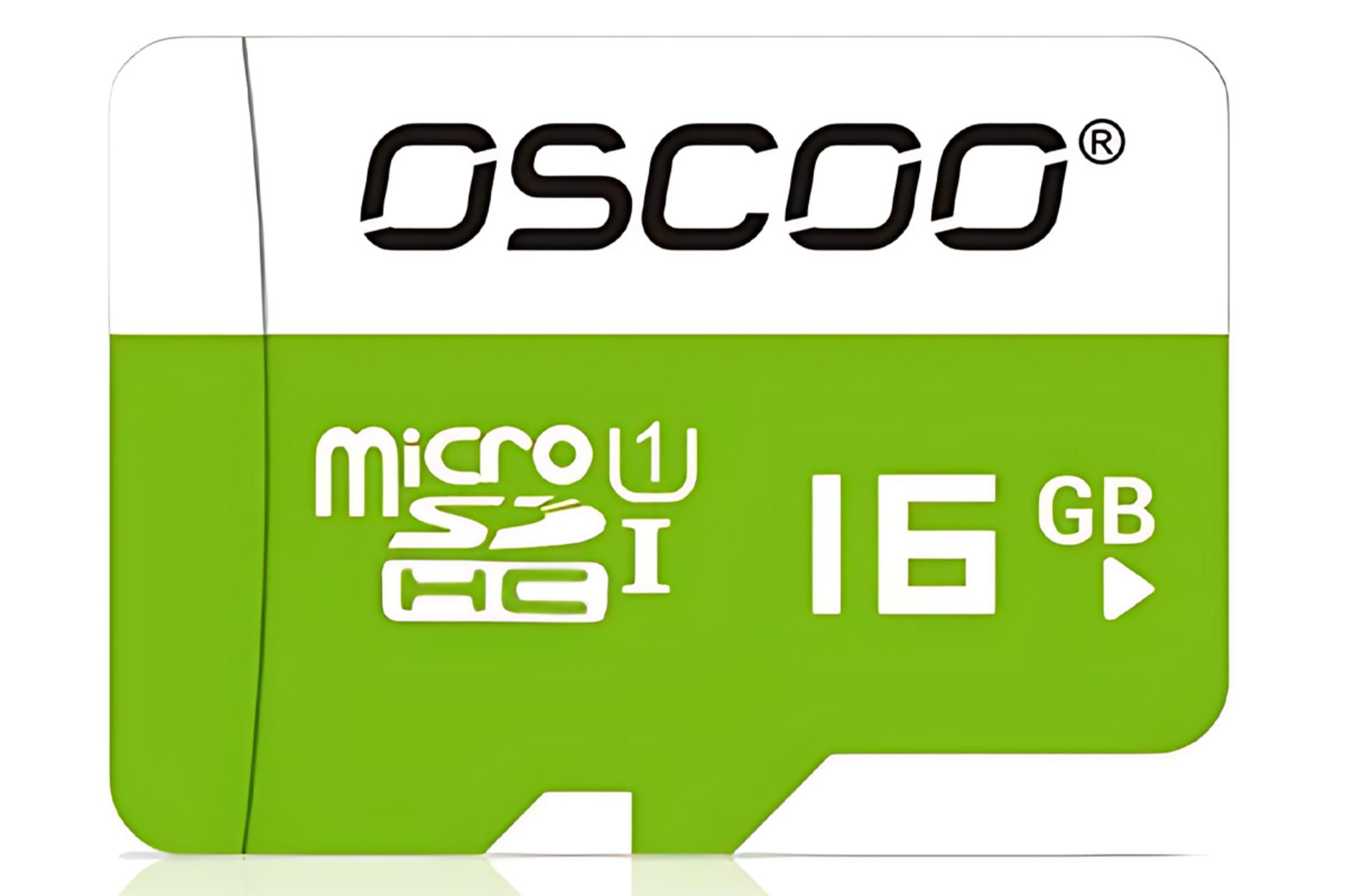کارت حافظه اسکو microSDHC با ظرفیت 16 گیگابایت مدل Green UHS-I U1 کلاس 10