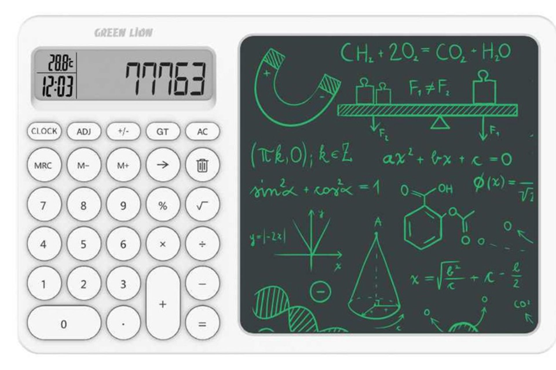 ماشین حساب گرین لاین CalcWrite Pro نمای جلو