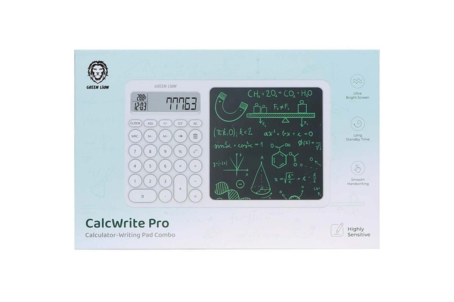 جعبه ماشین حساب گرین لاین CalcWrite Pro