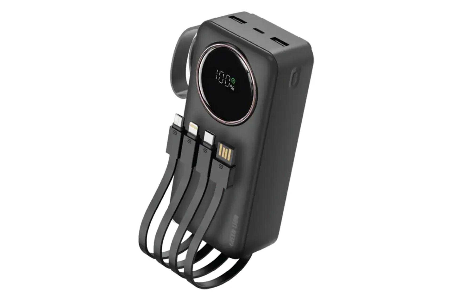 کانکتور و اتصال پاور بانک گرین لاین Power Pulse با ظرفیت 30000 میلی‌آمپر ساعت