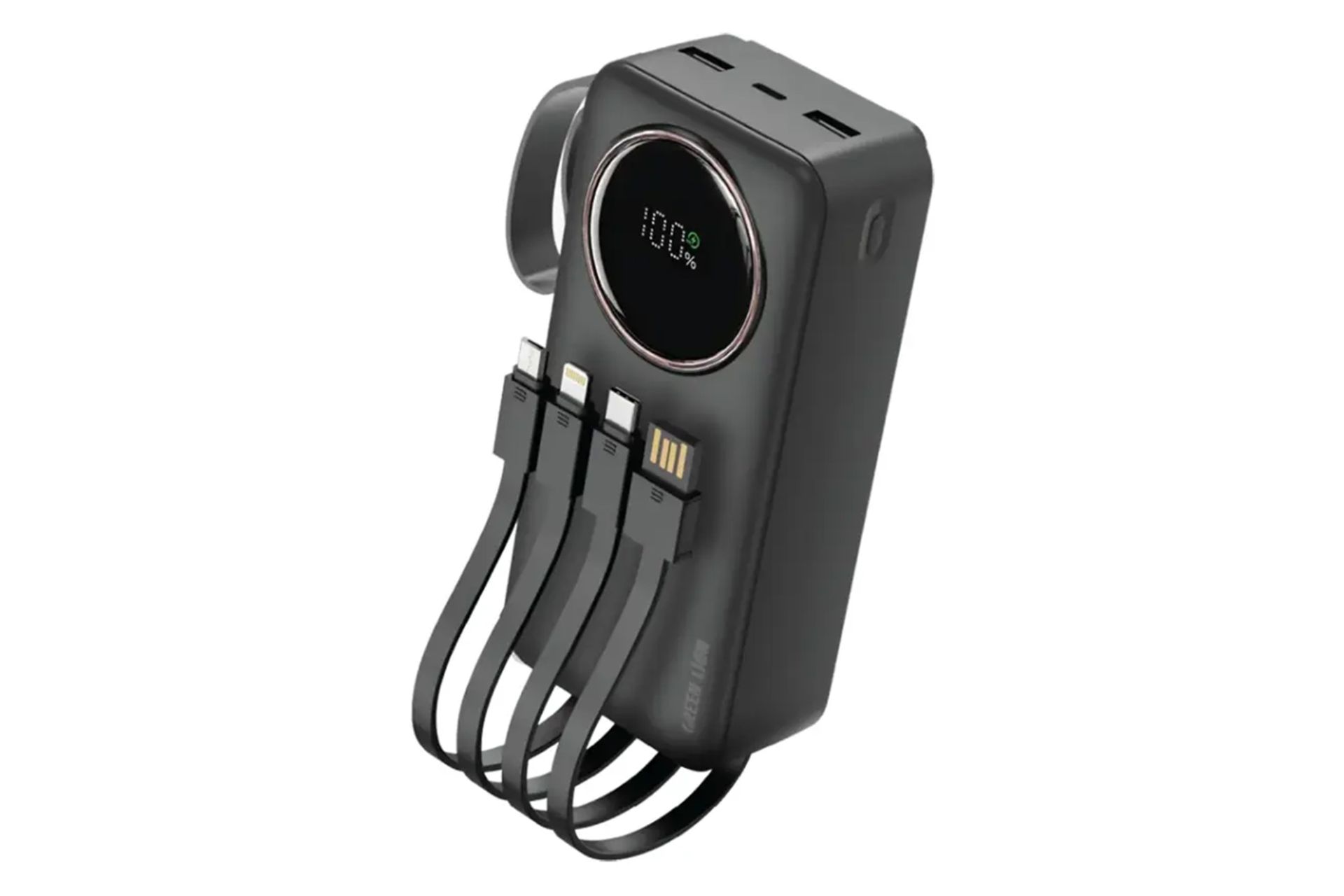 کانکتور و اتصال پاور بانک گرین لاین Power Pulse با ظرفیت 30000 میلی‌آمپر ساعت