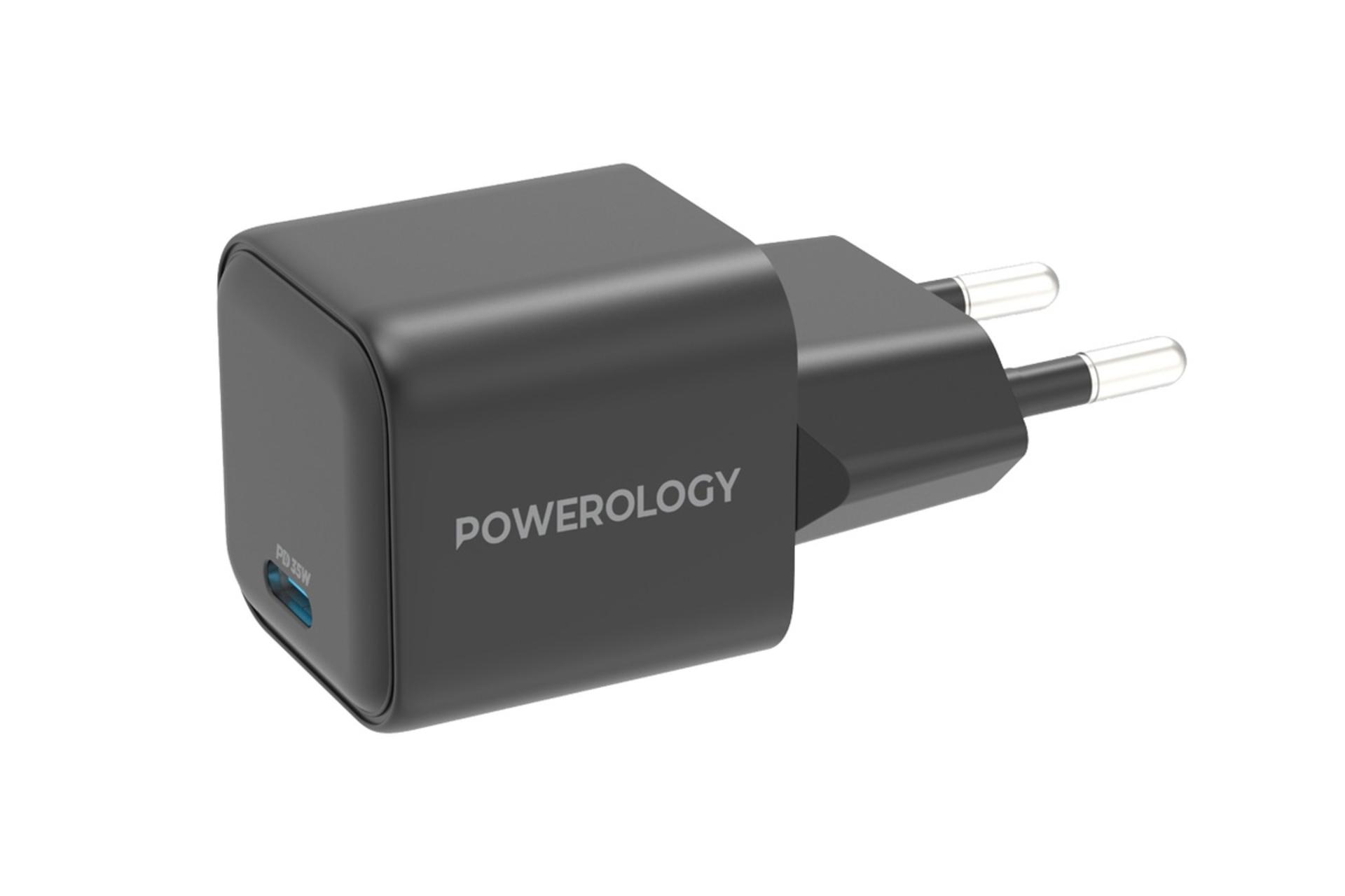 شارژر پاورولوجی 35W Single Port Type-C GaN