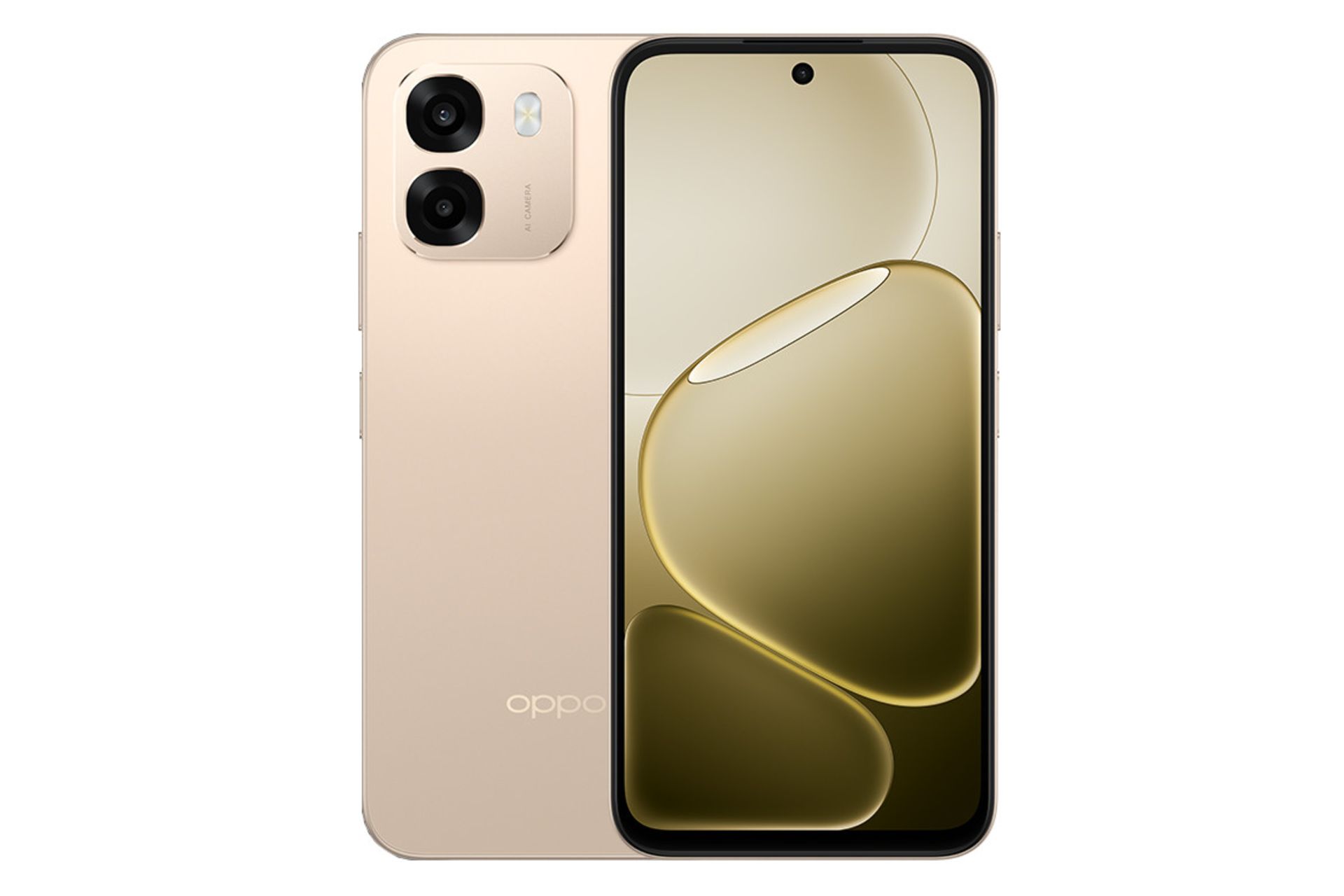 پنل جلو و پشت گوشی موبایل اوپو Oppo A6 4G طلایی