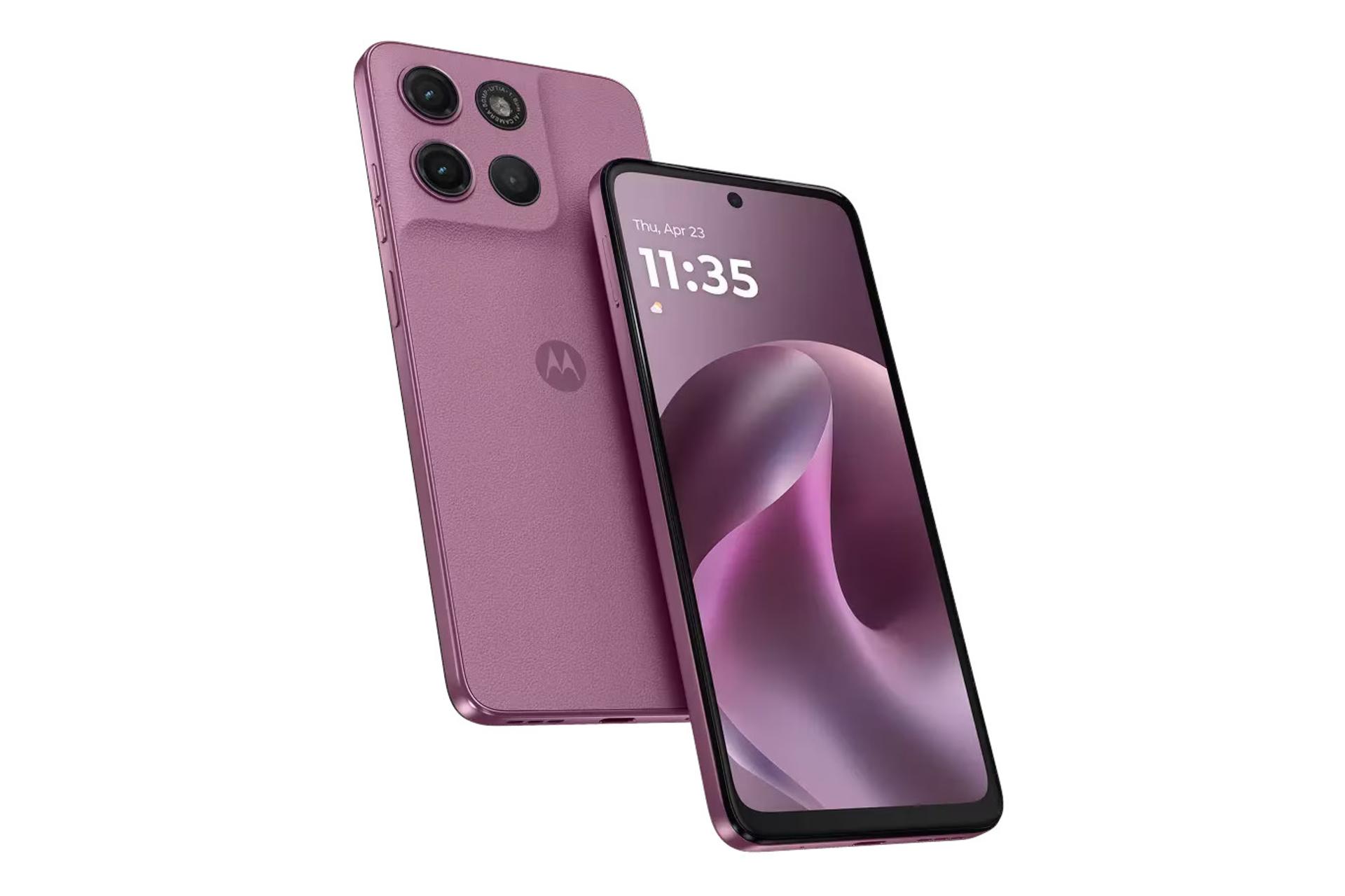 پنل جلو و پشت گوشی موبایل موتو G17 موتورولا صورتی / Motorola Moto G17