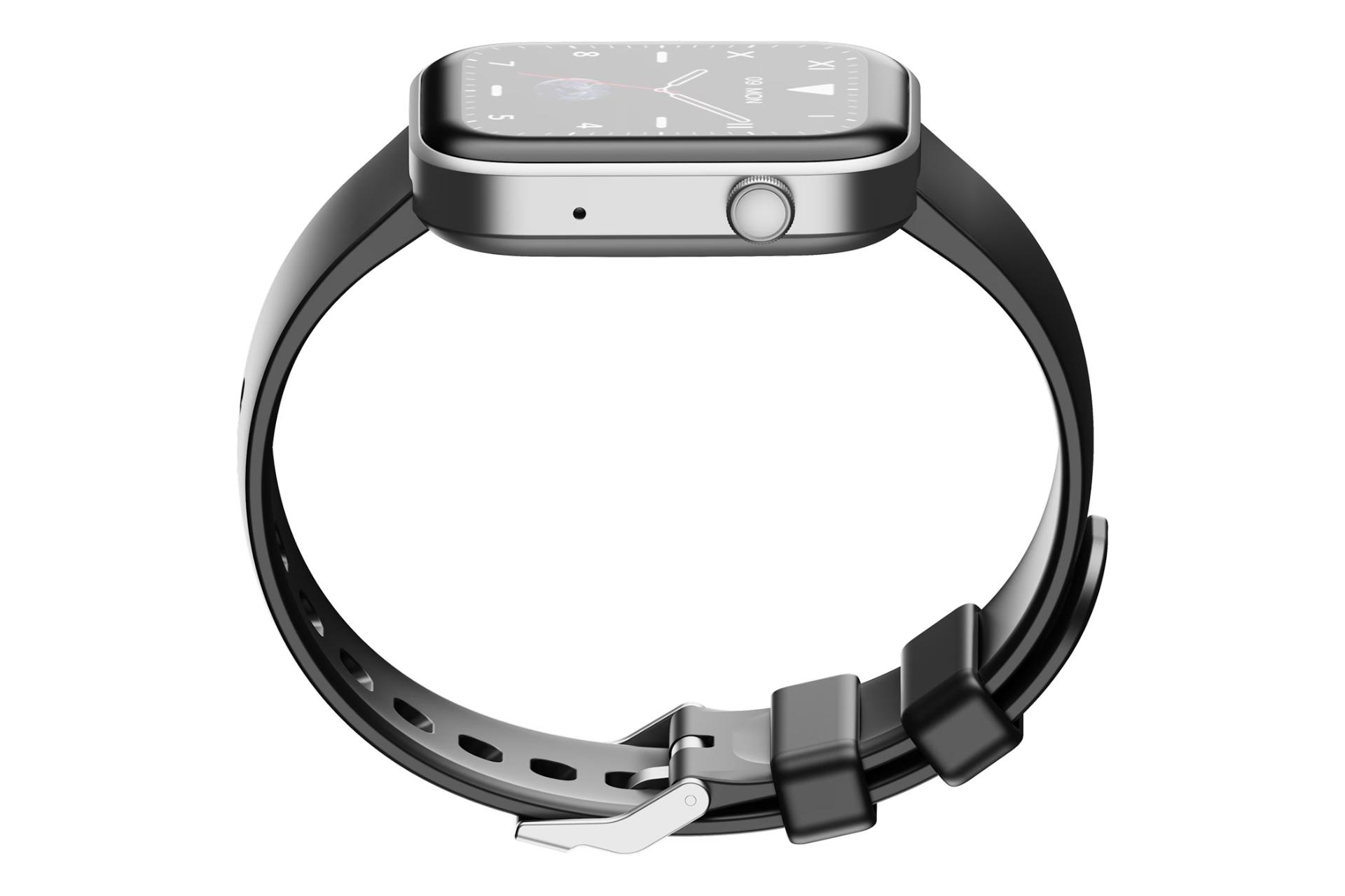 نمای کنار ساعت هوشمند اچ ام دی Watch P1