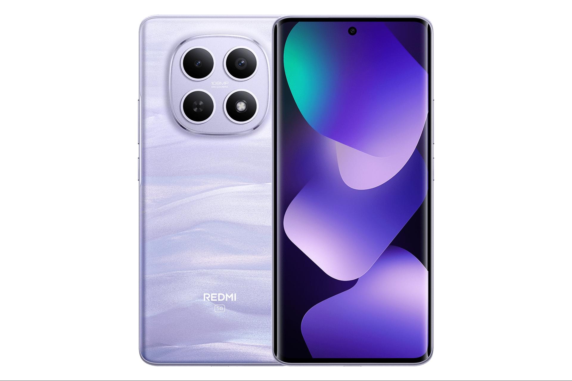 پنل جلو و پشت گوشی موبایل ردمی نوت 15 شیائومی 5G نسخه گلوبال ارغوانی / Xiaomi Redmi Note 15 5G Global