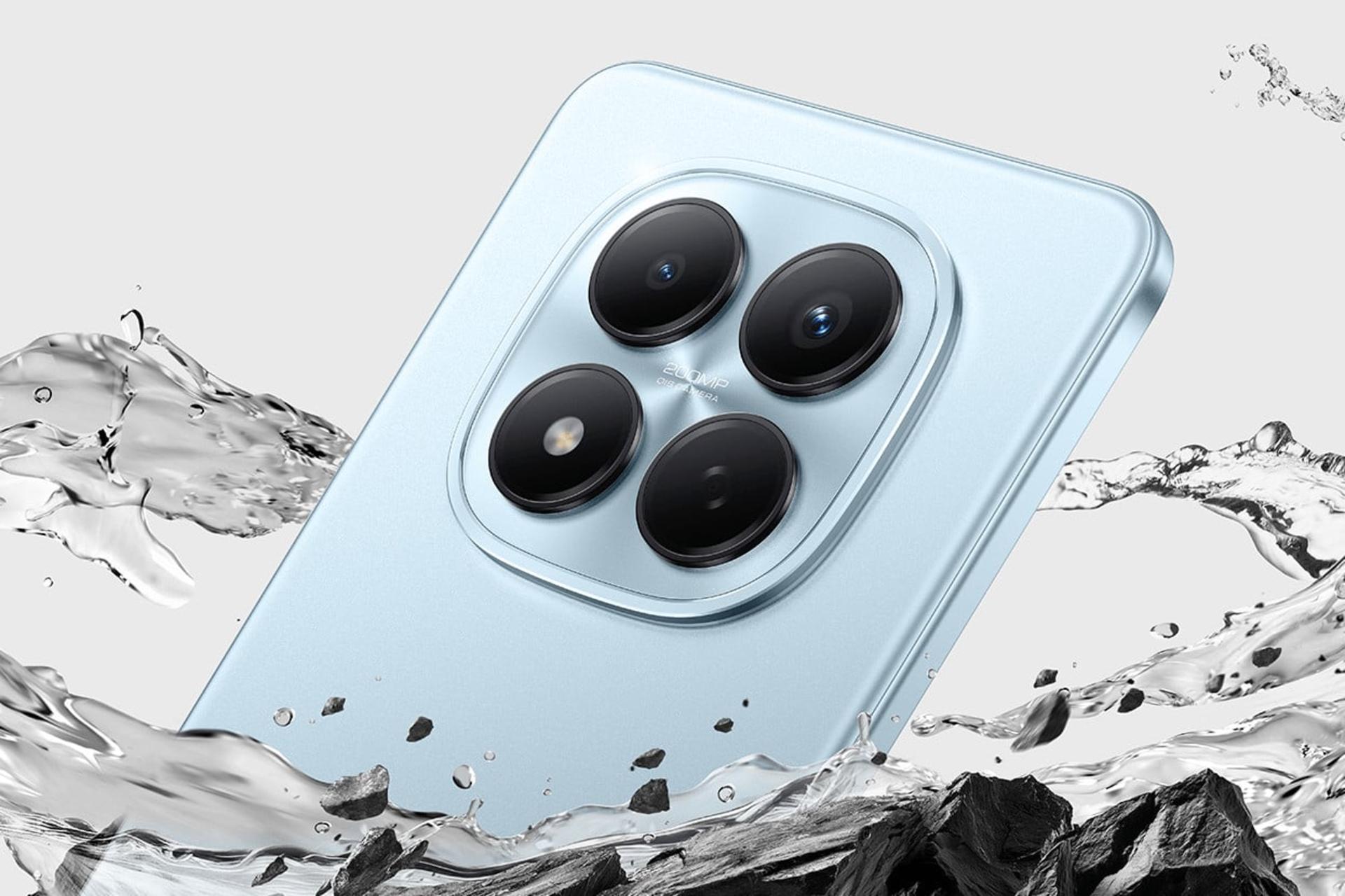 چینش دوربین گوشی موبایل ردمی نوت 15 پرو شیائومی 4G نسخه گلوبال آبی روشن / Xiaomi Redmi Note 15 Pro 4G Global