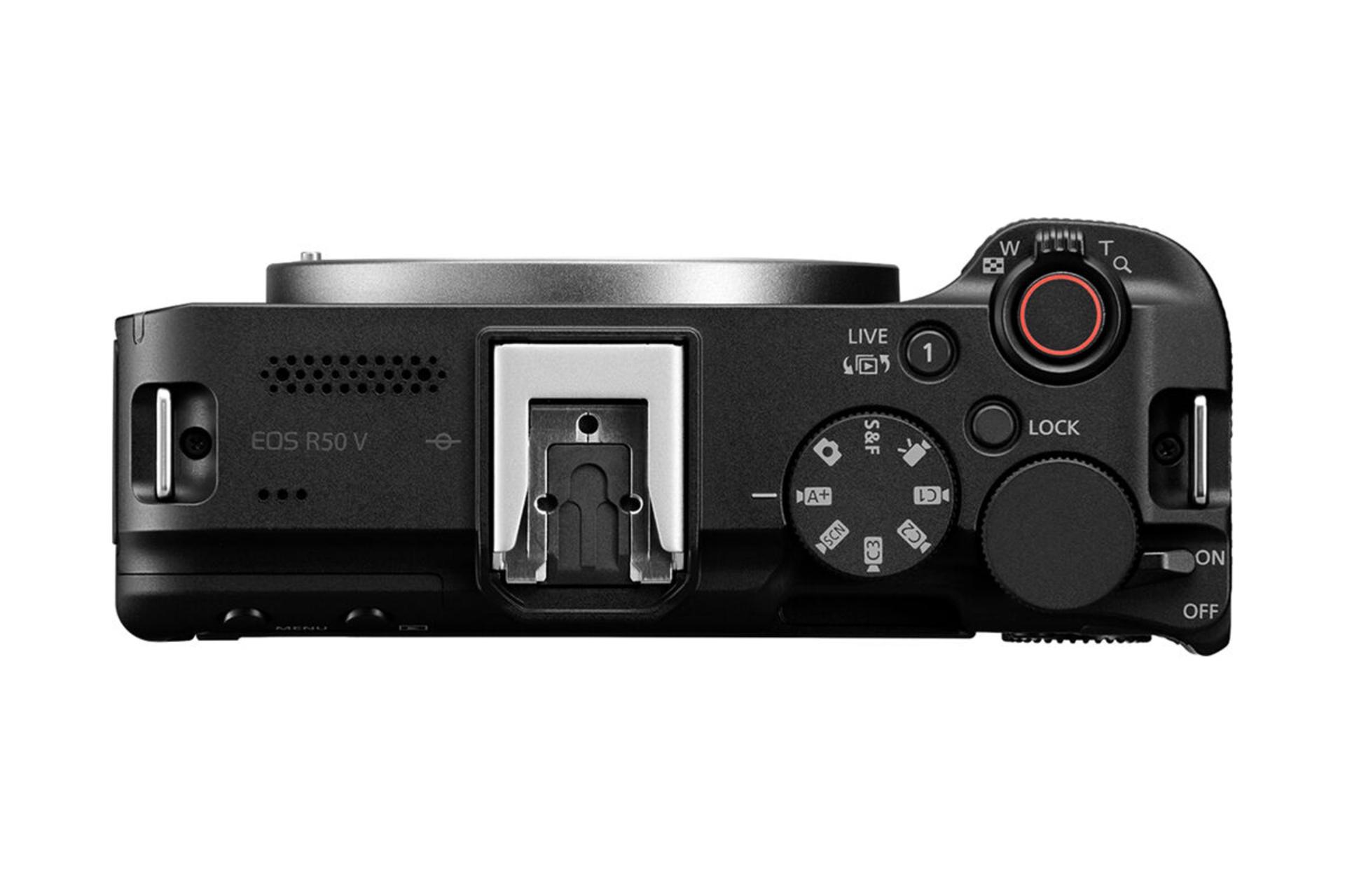 دوربین عکاسی کانن EOS R50 V نمای بالا