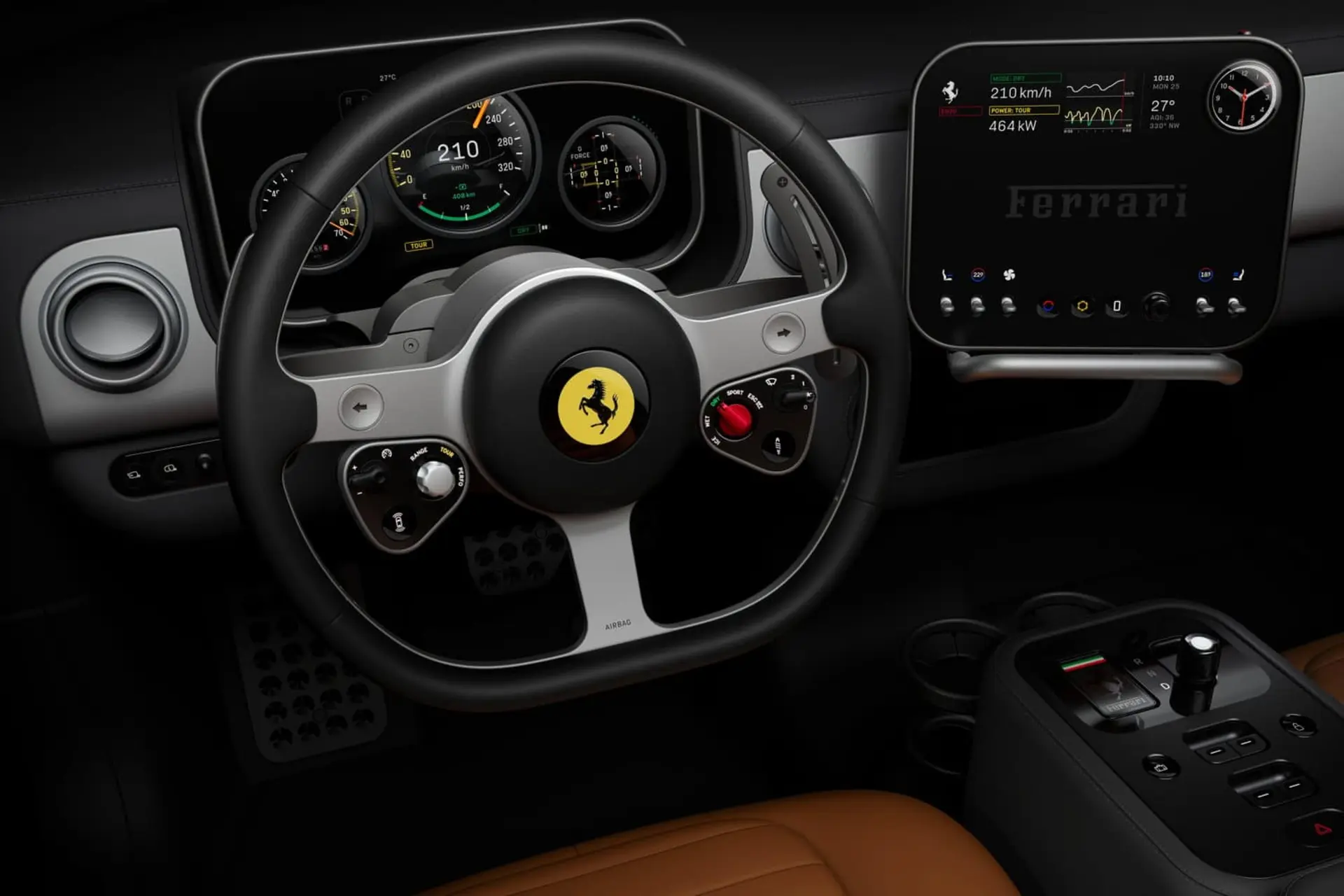 نمای داخل کابین فراری Luce