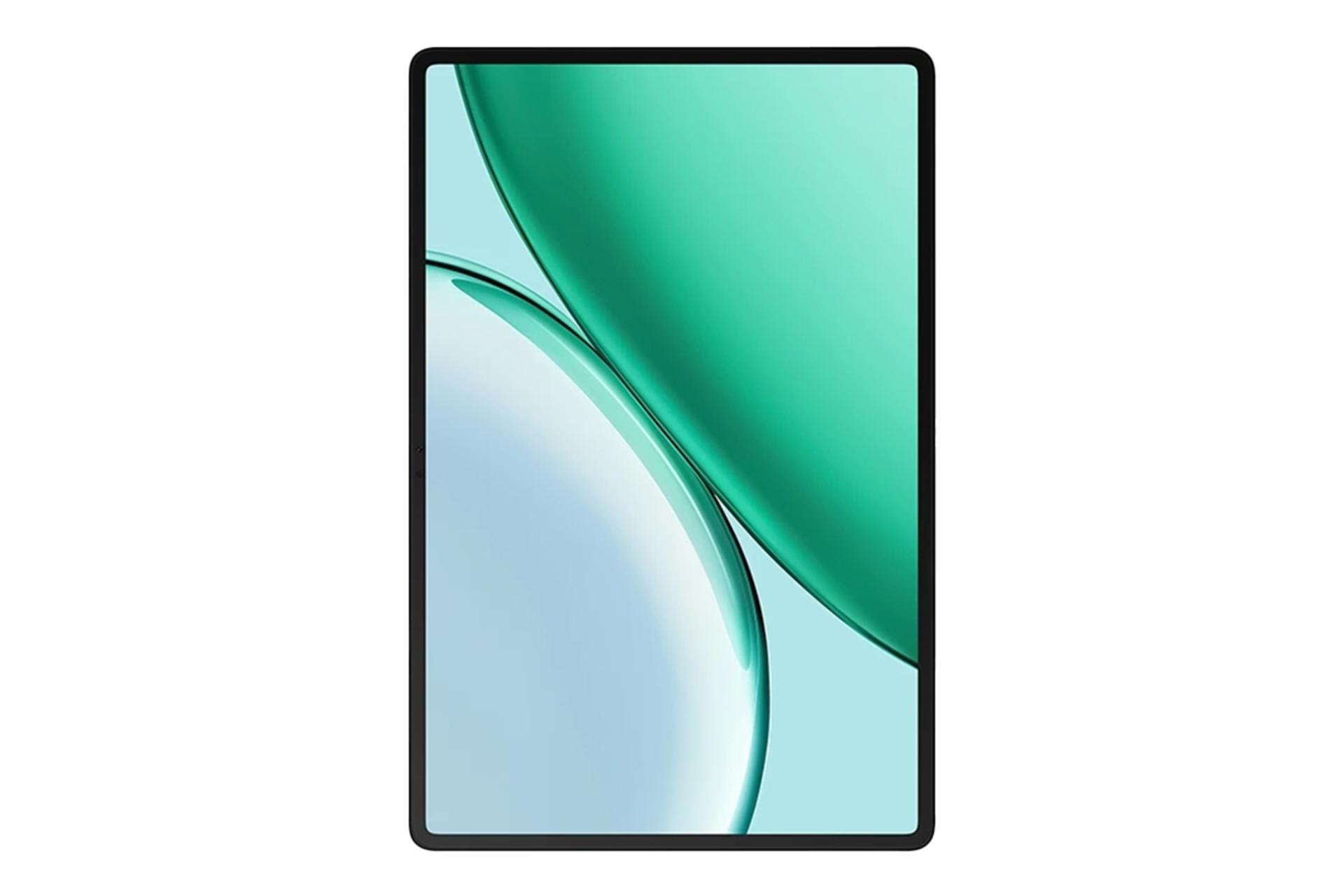 نمای پنل جلوی تبلت آنر پد X8b با نمایشگر روشن و نمایش حاشیه‌ها و دوربین سلفی