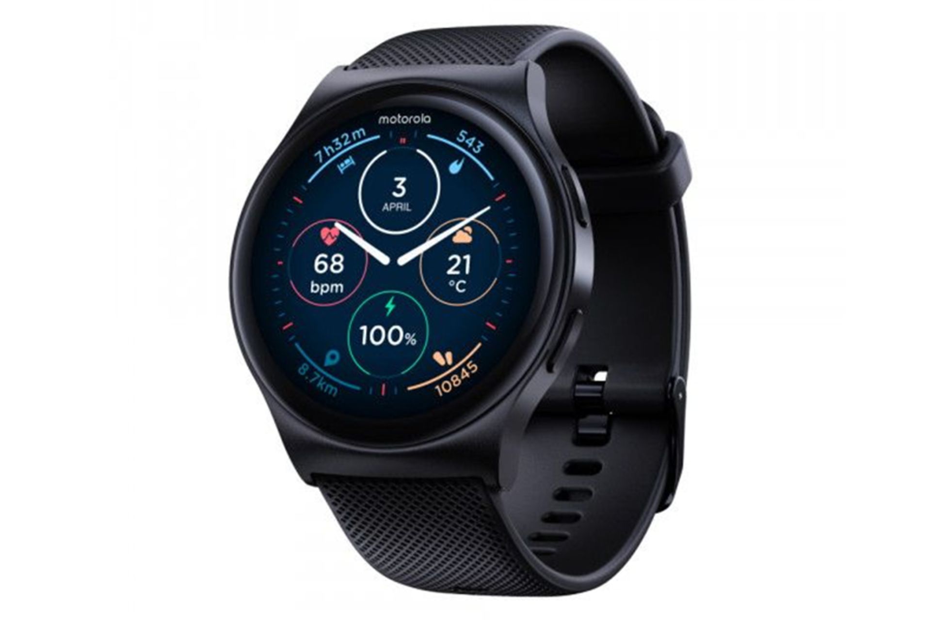 نمای سمت راست ساعت هوشمند موتورولا موتو واچ 120