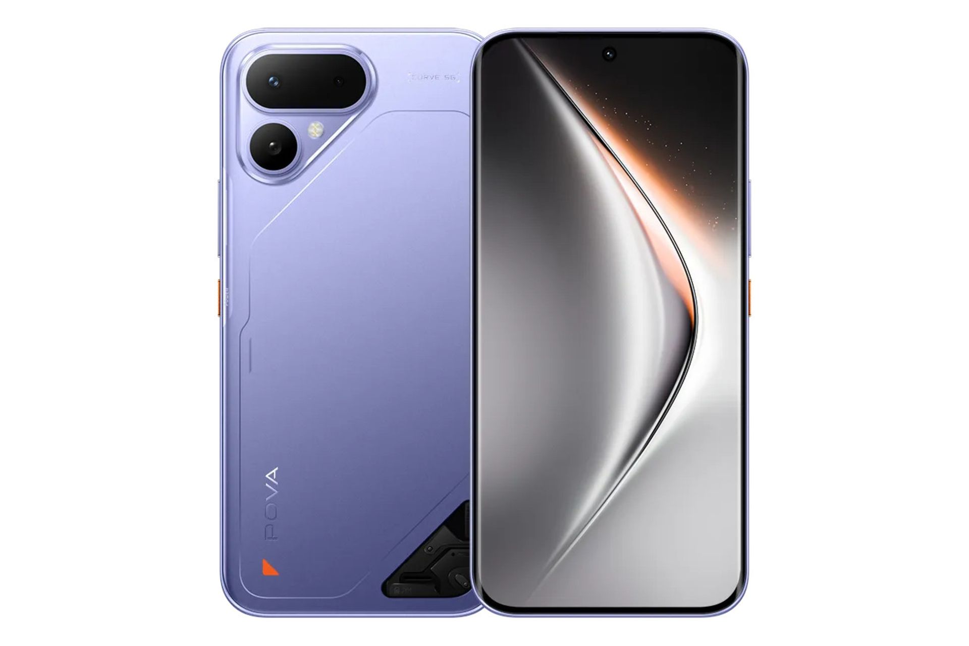 پنل جلو و پشت گوشی موبایل تکنو Tecno Pova Curve 2 بنفش