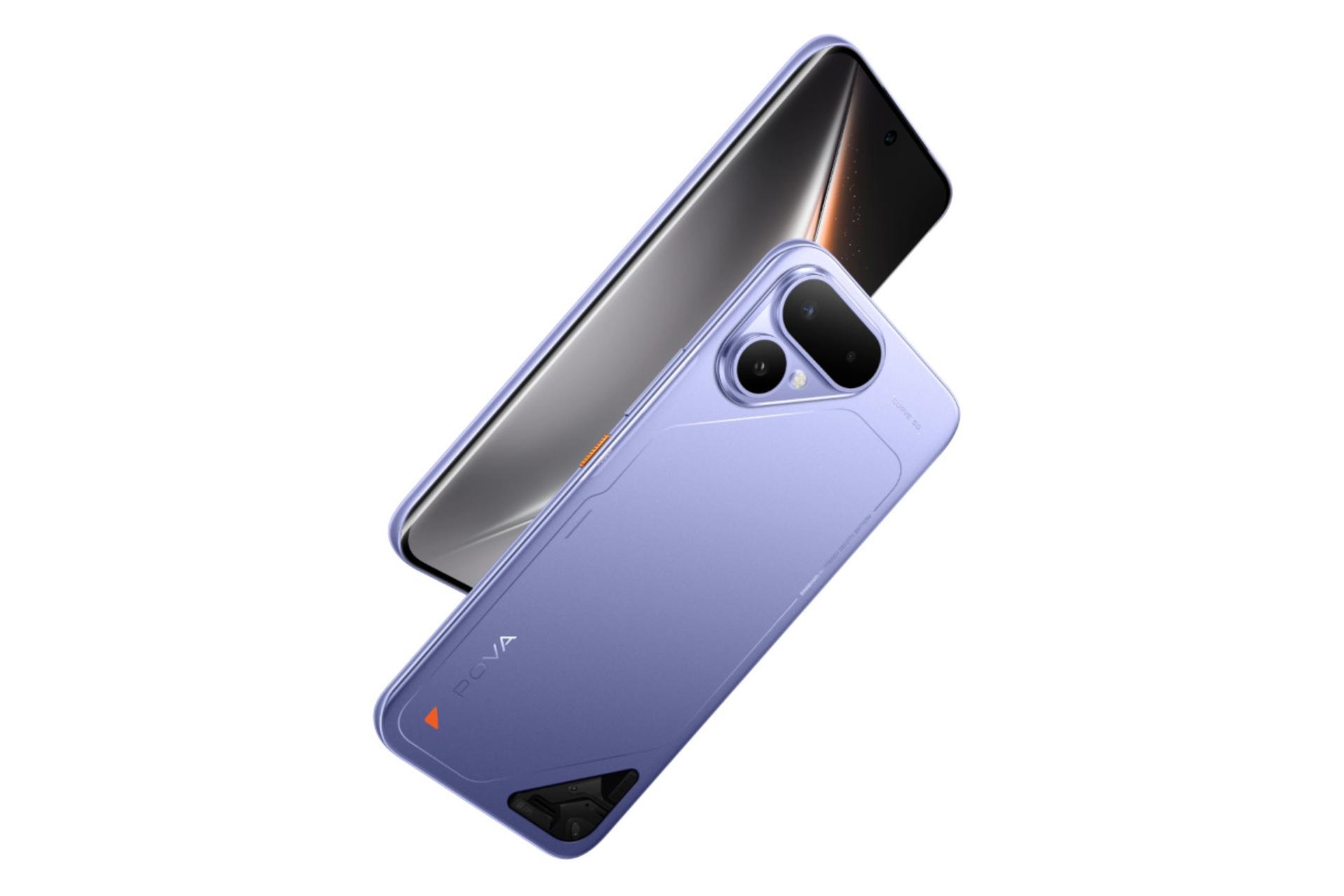 چینش دوربین گوشی موبایل تکنو Tecno Pova Curve 2 بنفش