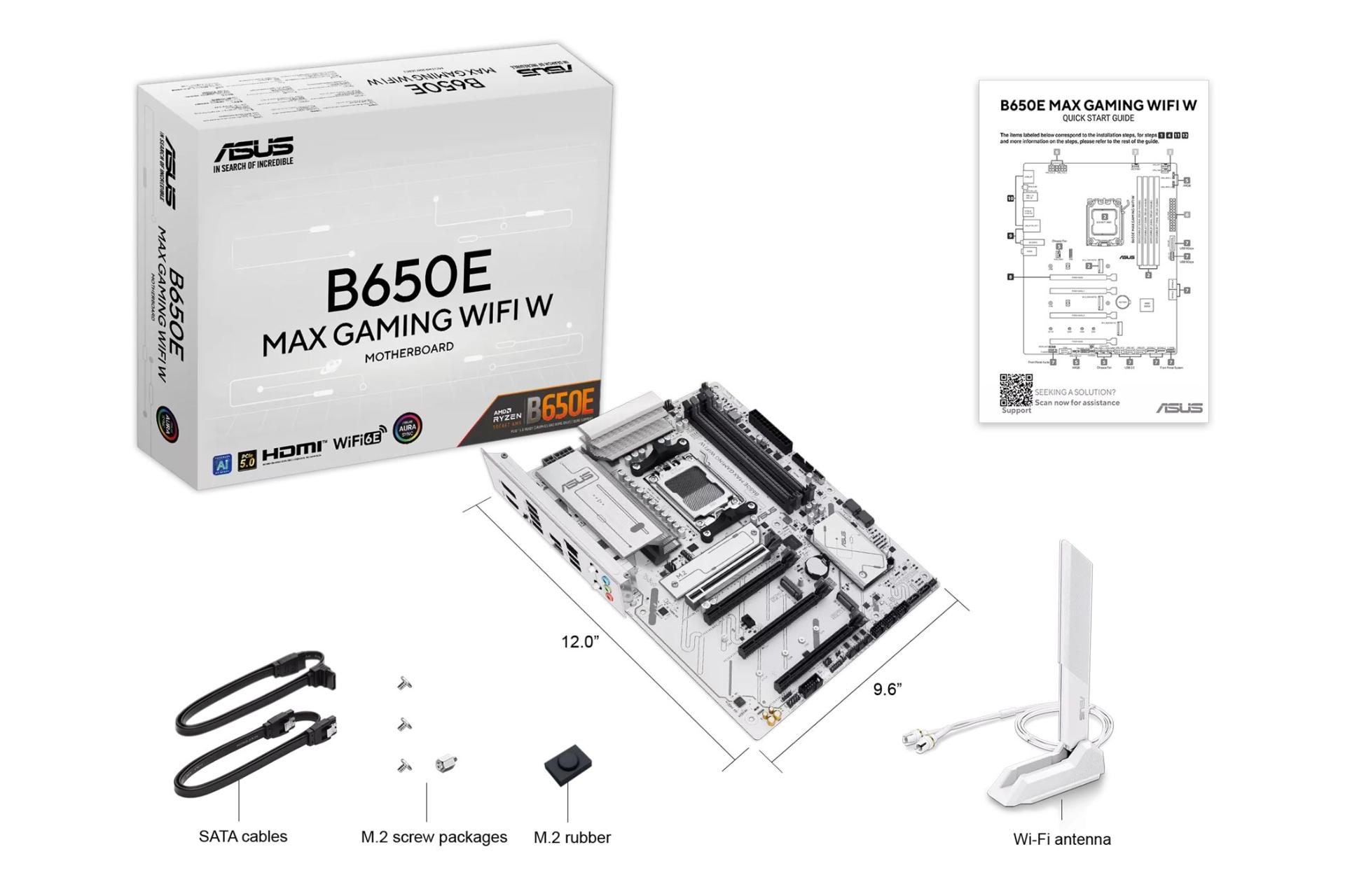 اقلام همراه مادربرد ایسوس B650E MAX GAMING WIFI W