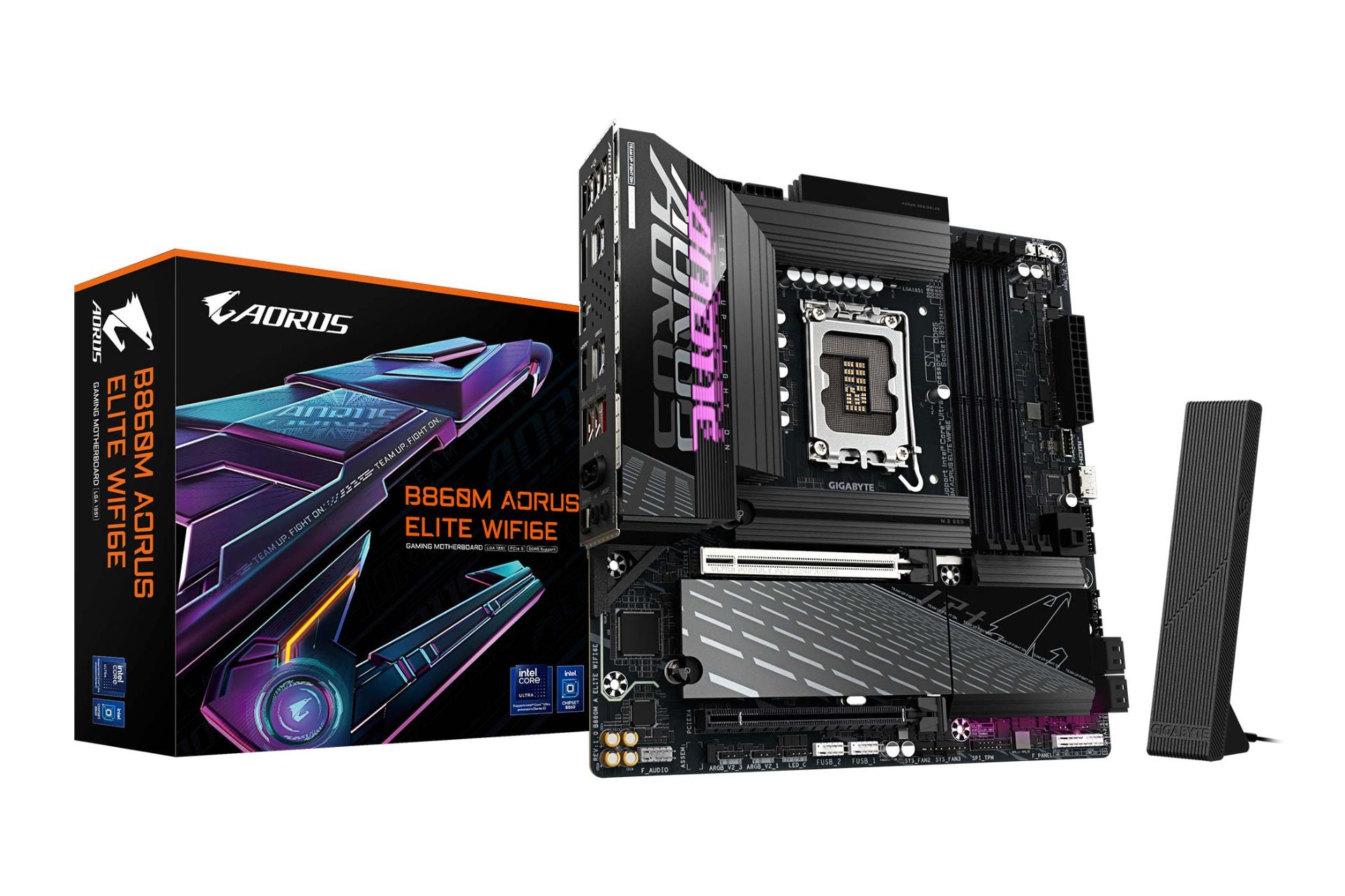 جعبه مادربرد گیگابایت B860M AORUS ELITE WIFI6E