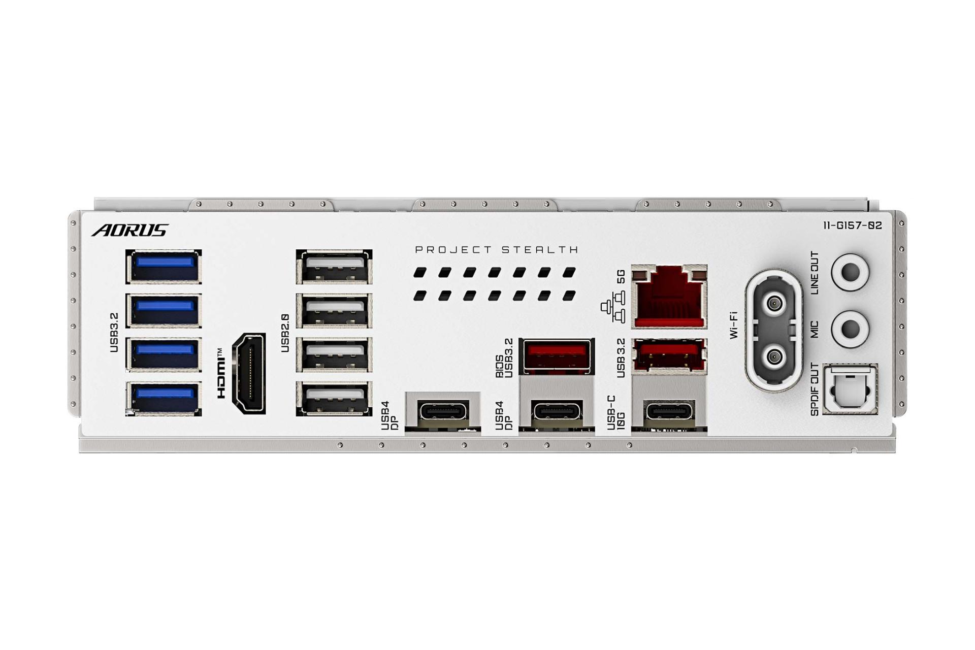 کانکتور مادربرد گیگابایت X870 AORUS STEALTH ICE