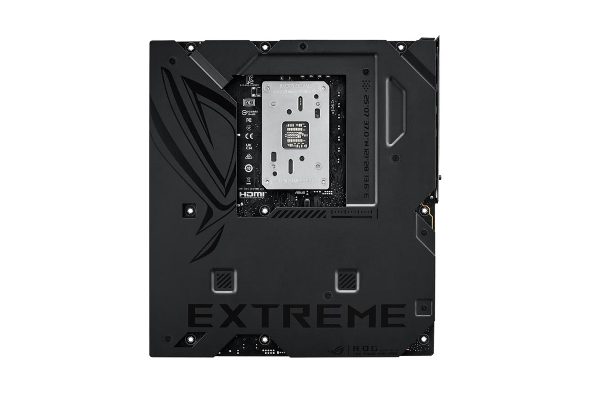 نمای پشت مادربرد ایسوس ROG CROSSHAIR X870E EXTREME