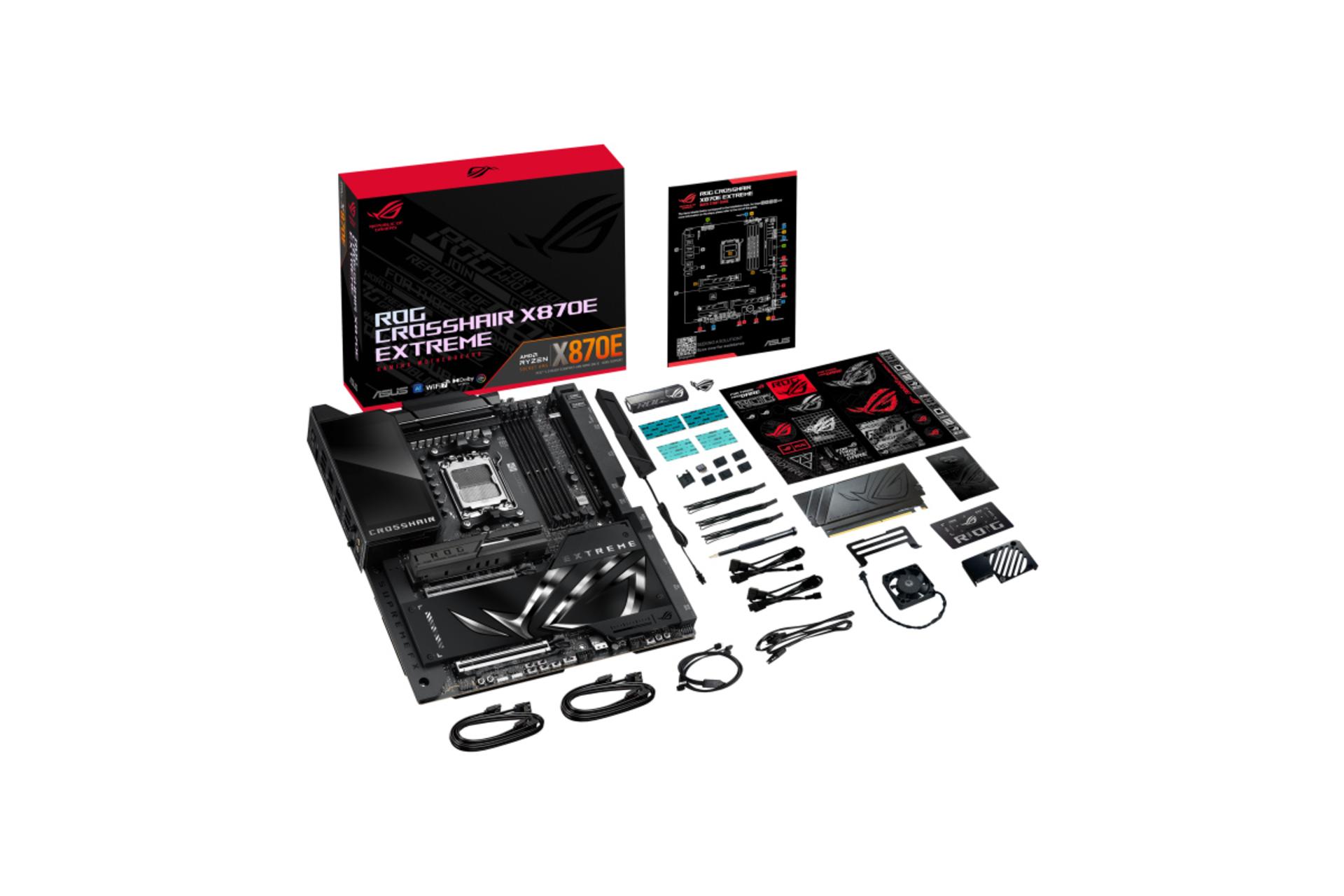 اقلام همراه مادربرد ایسوس ROG CROSSHAIR X870E EXTREME