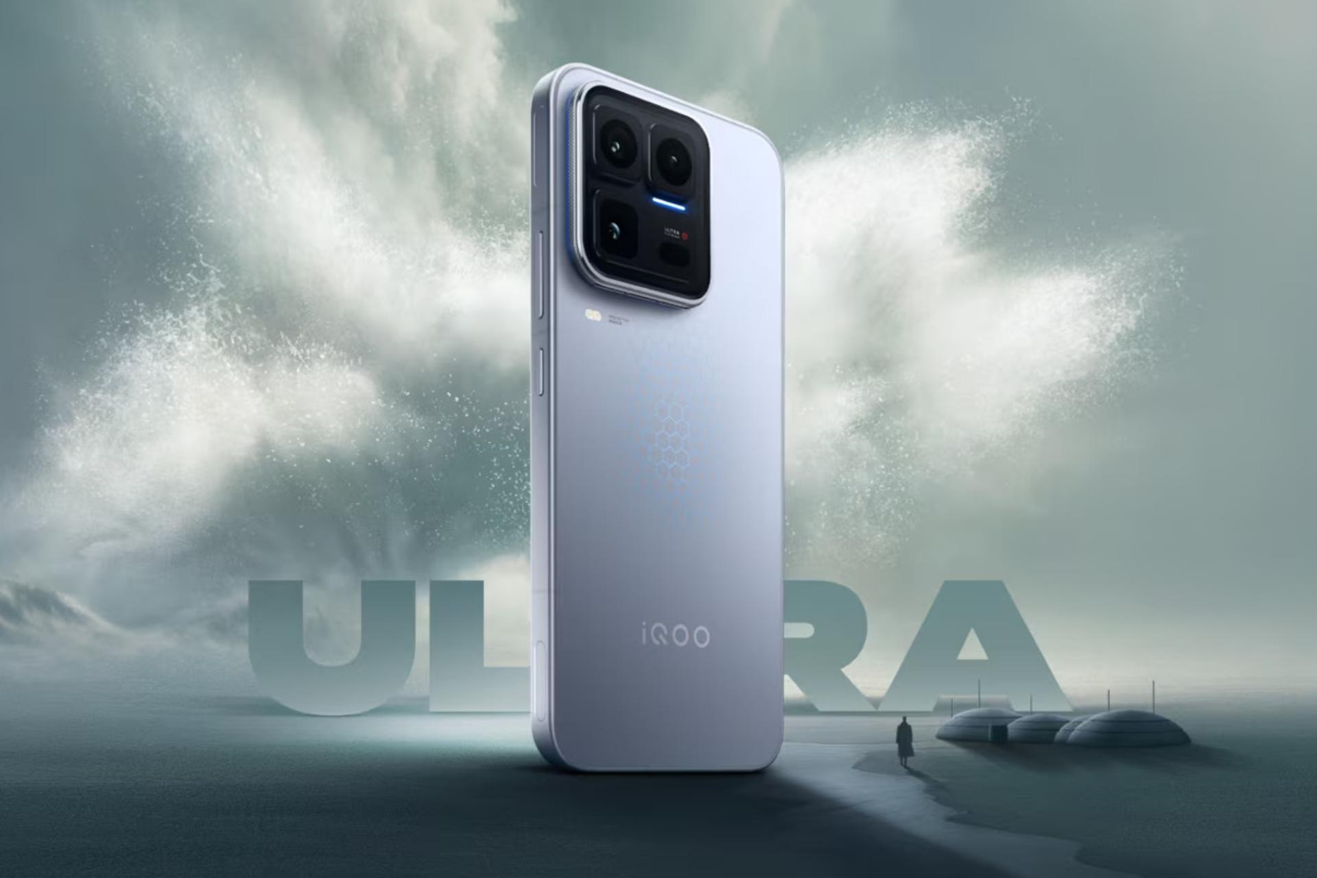 پنل پشت و چینش دوربین گوشی موبایل ویوو vivo iQOO 15 Ultra نقره ای