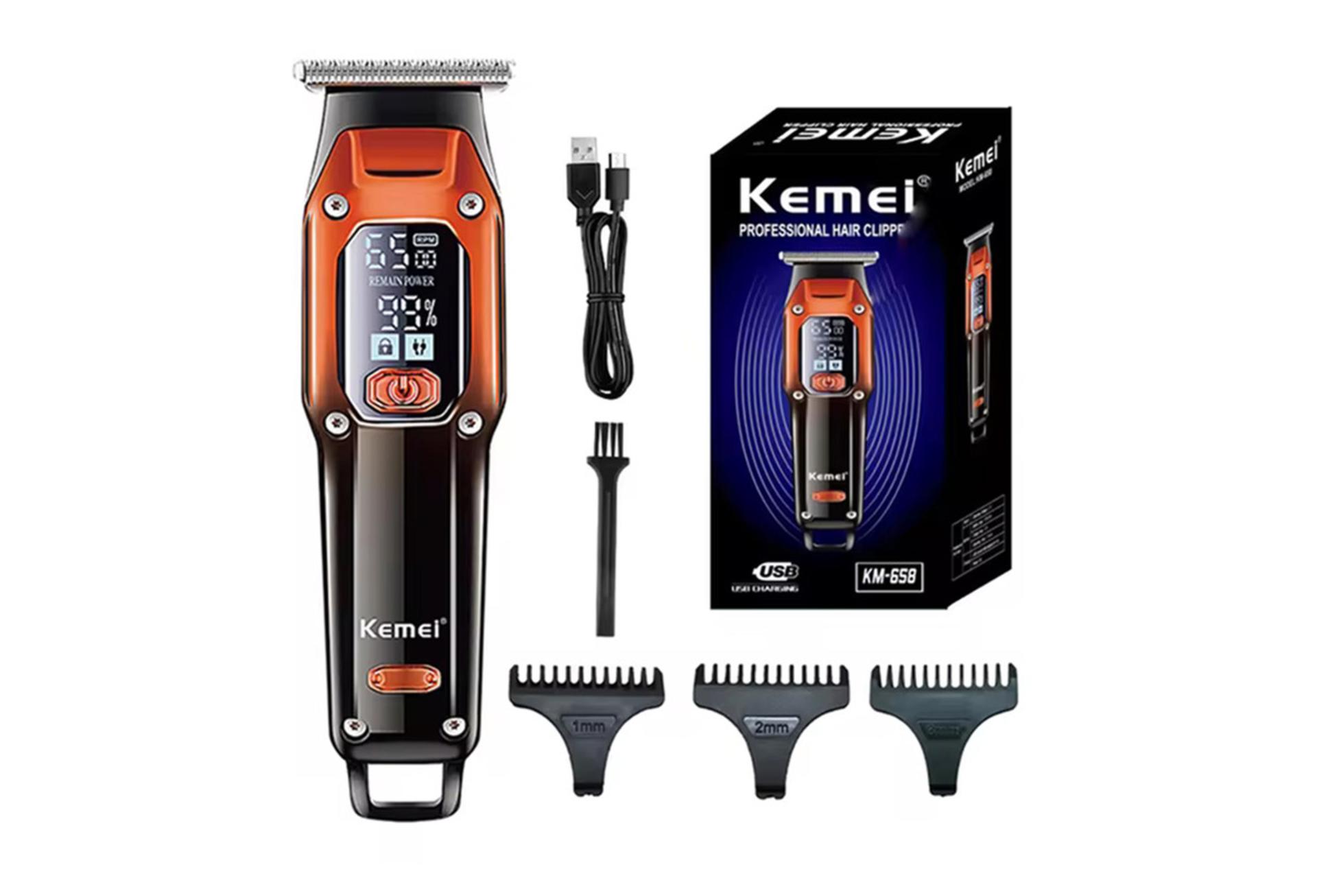 اقلام همراه ماشین اصلاح و ریش تراش کیمی KM-658