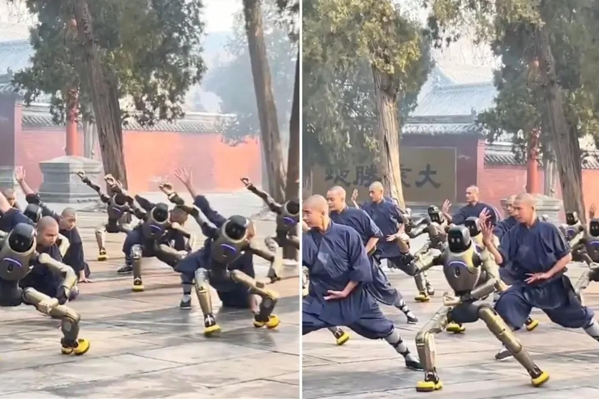 ربات‌های کونگ‌فو‌کار چینی نگاه‌ها را خیره کردند