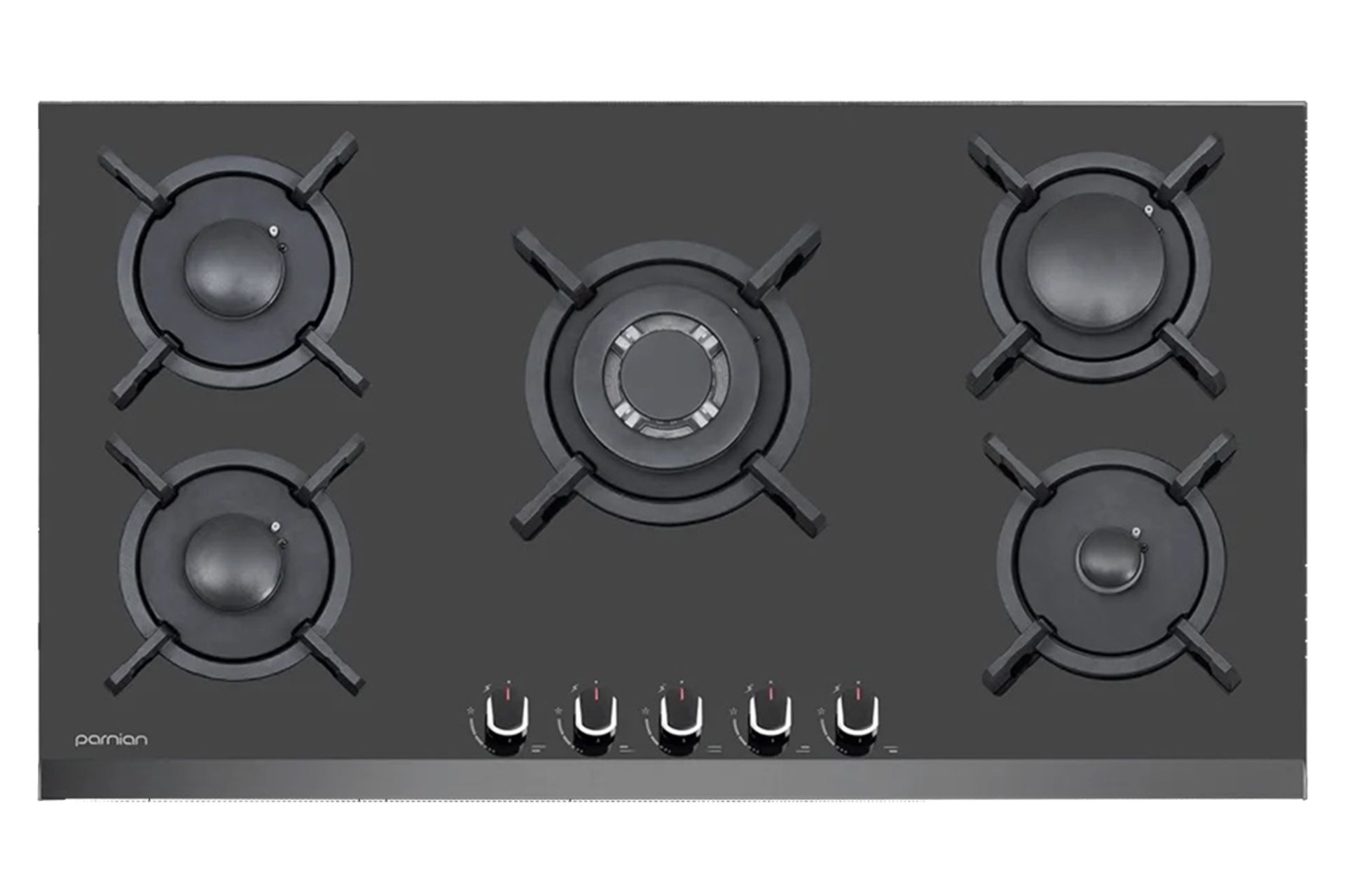 اجاق گاز صفحه ای و رومیزی پرنیان استیل PB 5215 نمای بالا