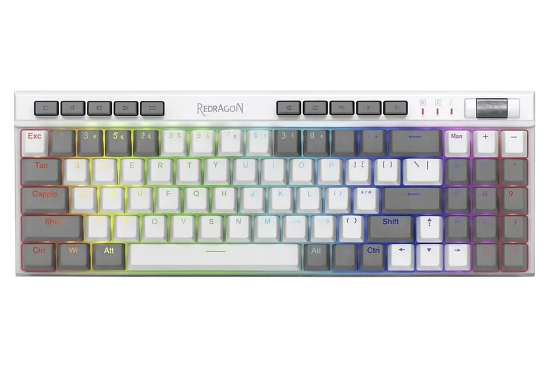 کیبورد ردراگون Redragon K655 RGB نمای بالا