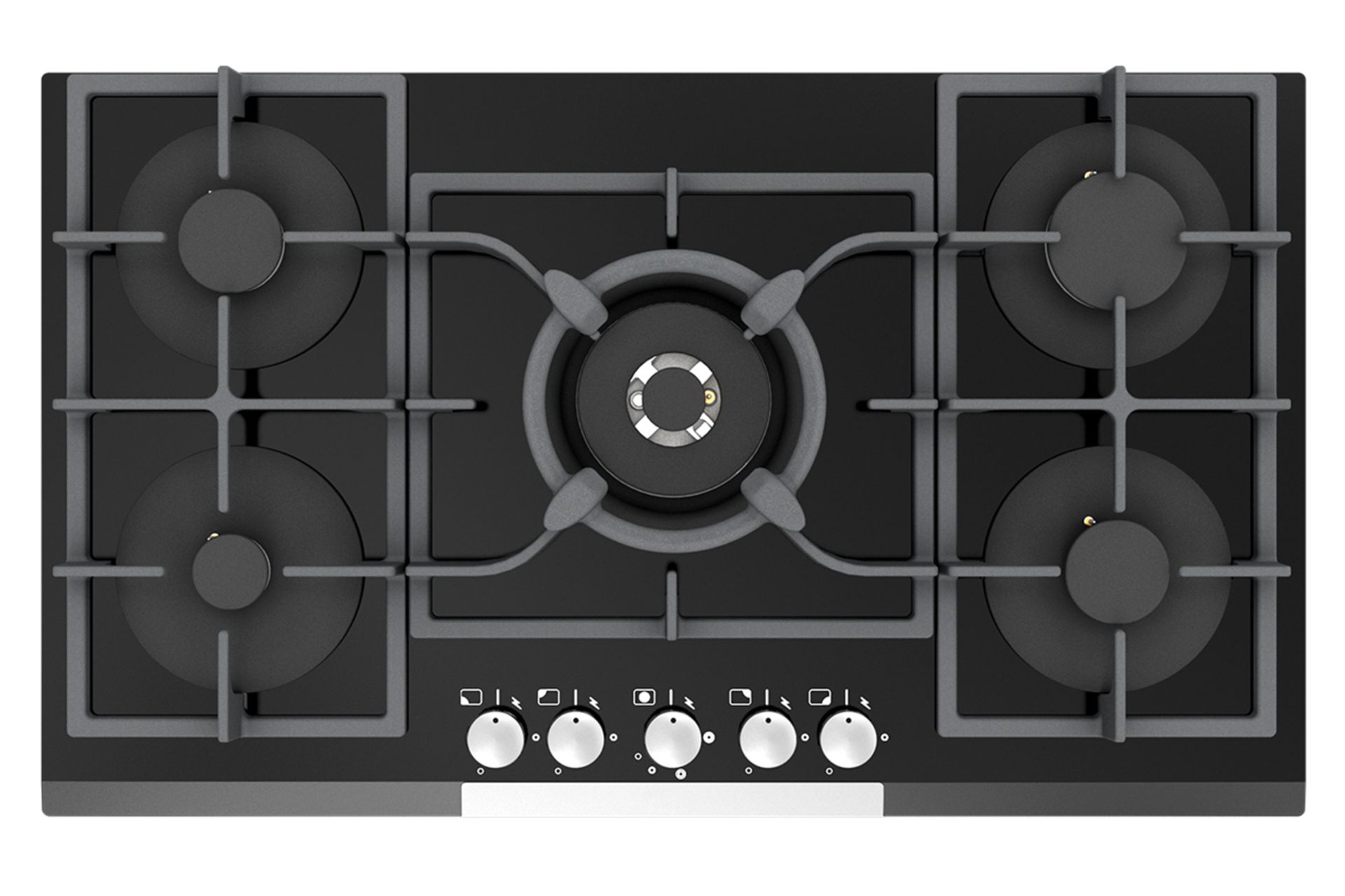 اجاق گاز صفحه ای و رومیزی میکس پلاس CG9571M نمای بالا