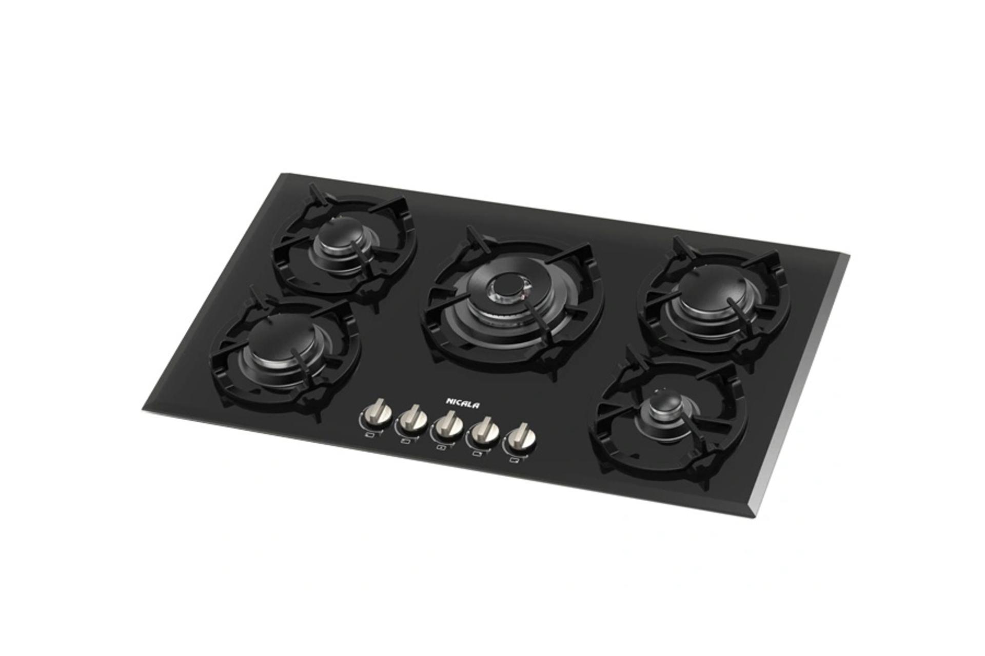 اجاق گاز صفحه ای و رومیزی نیک کالا GGH 304 رنگ مشکی