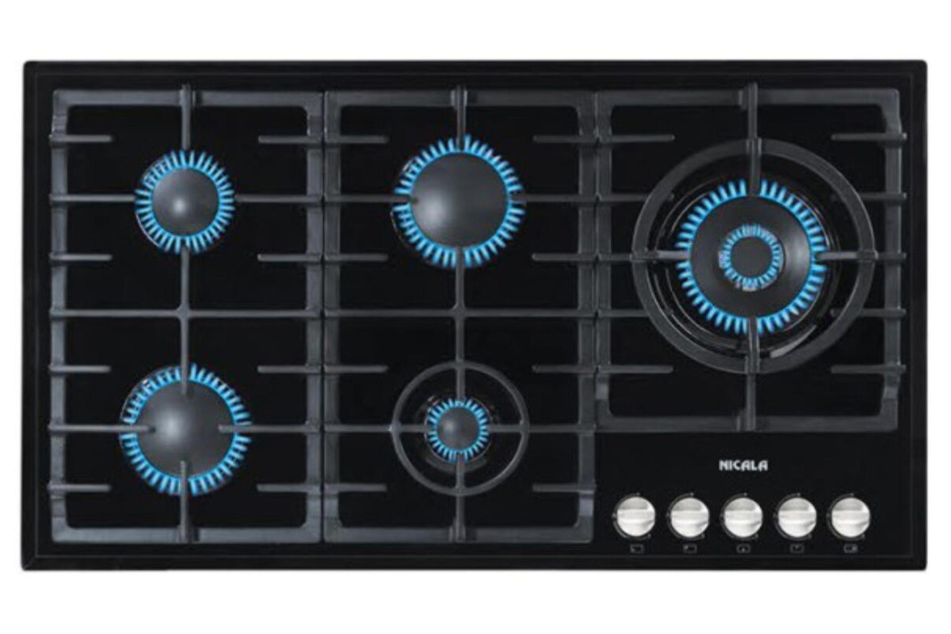 اجاق گاز صفحه ای و رومیزی نیک کالا GGH 303 نمای بالا