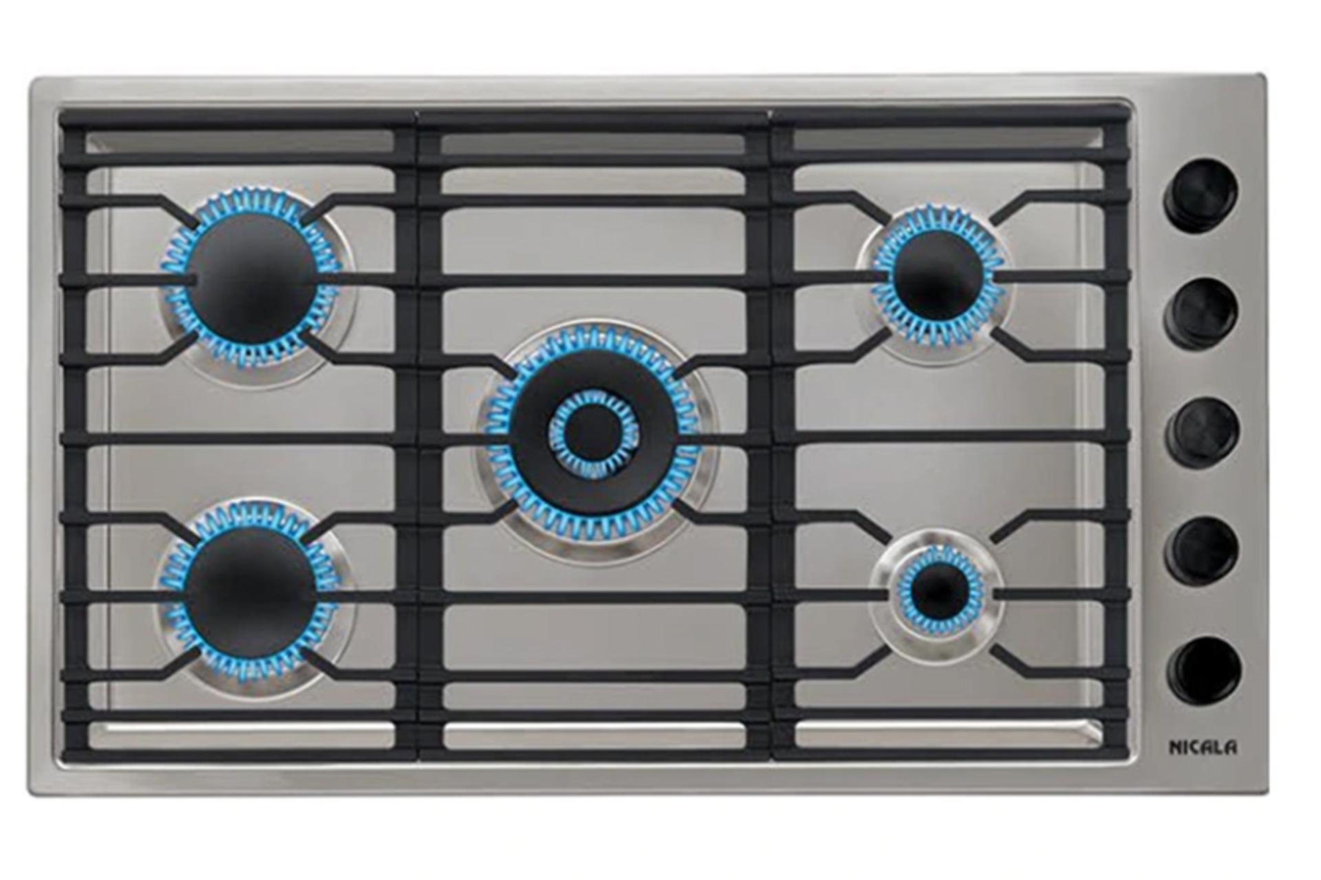 اجاق گاز صفحه ای و رومیزی نیک کالا SGH 104 نمای بالا