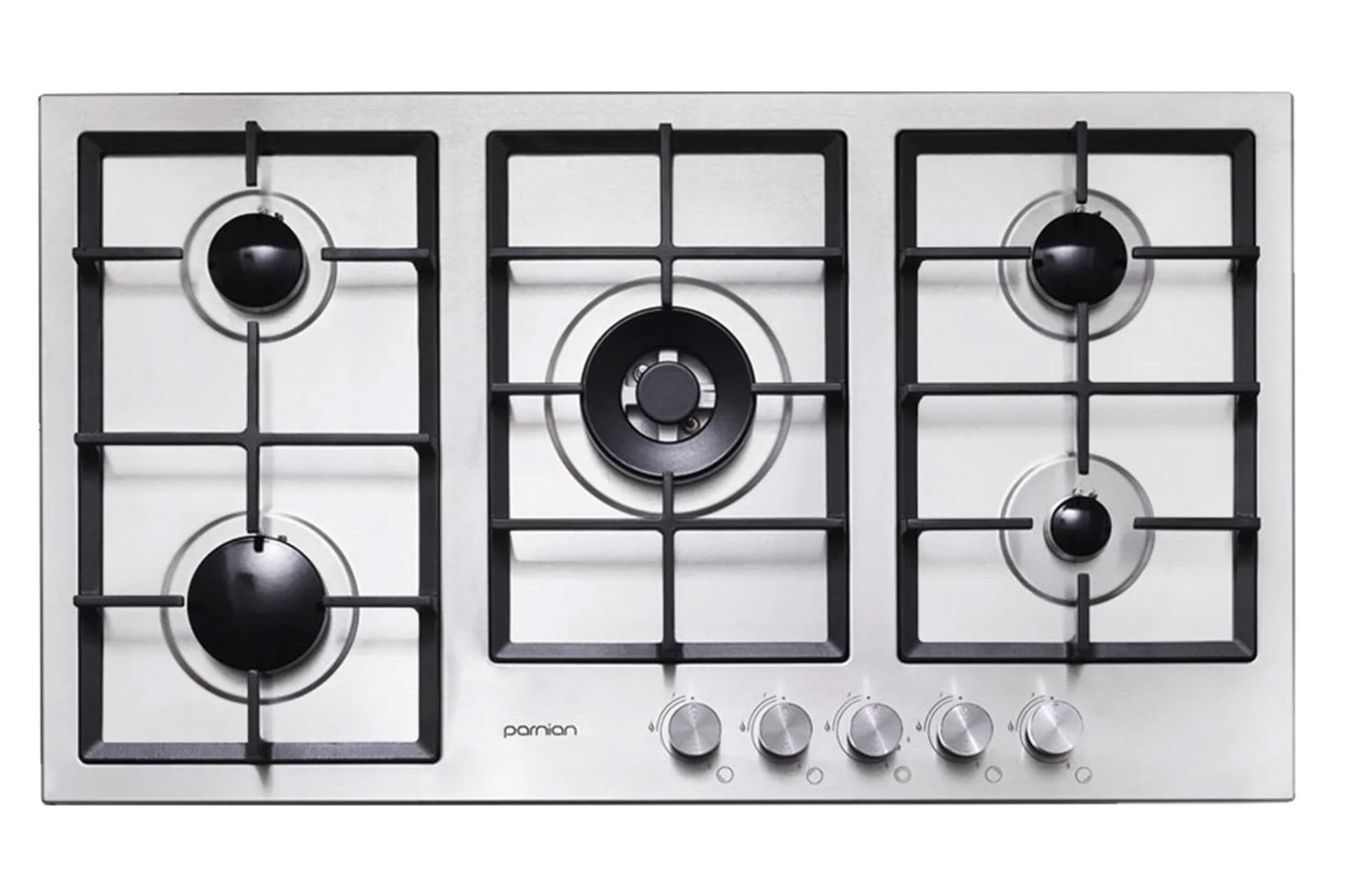 اجاق گاز صفحه ای و رومیزی پرنیان استیل PB 5303 نمای بالا