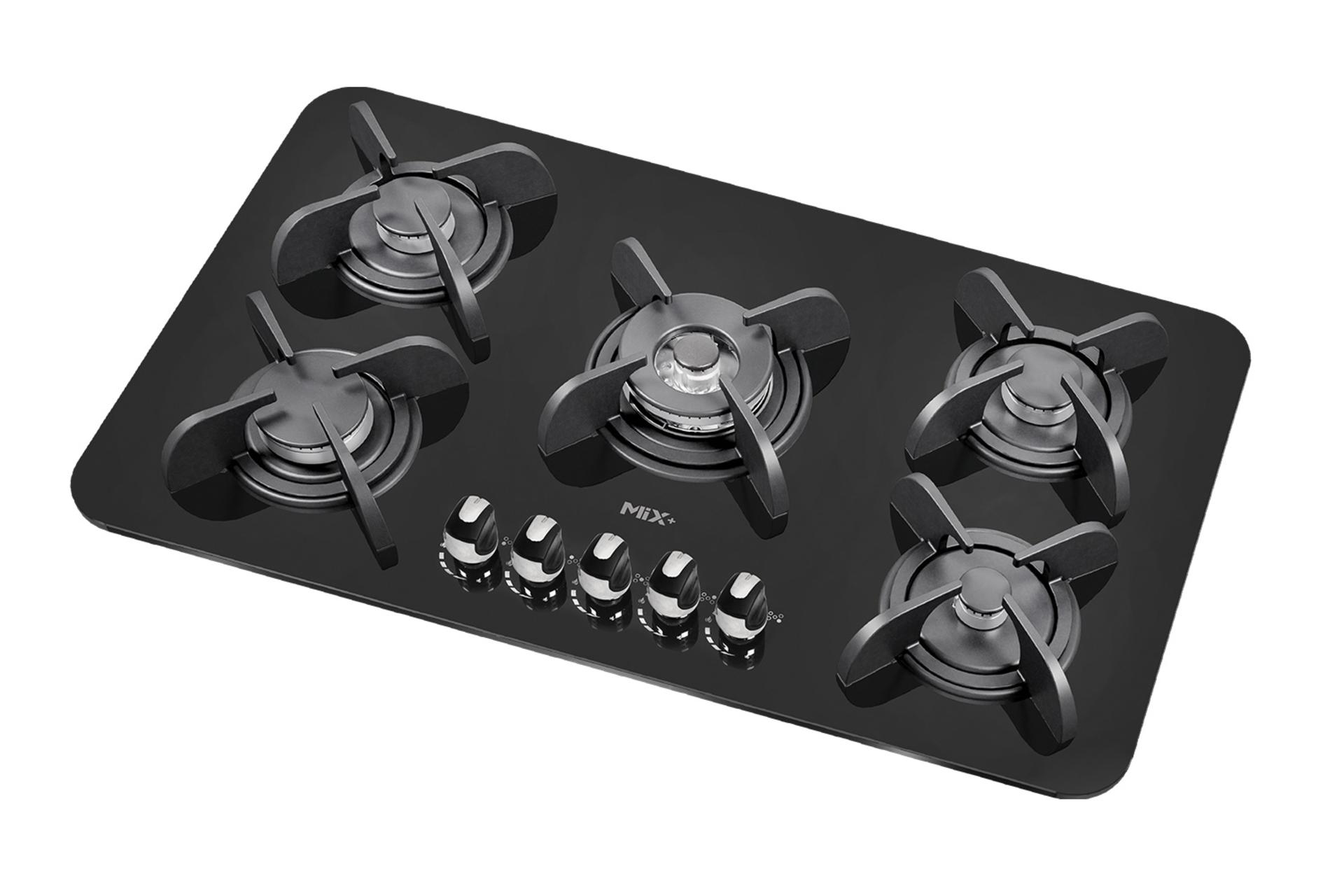 اجاق گاز صفحه ای و رومیزی میکس پلاس PARDYC B رنگ مشکی