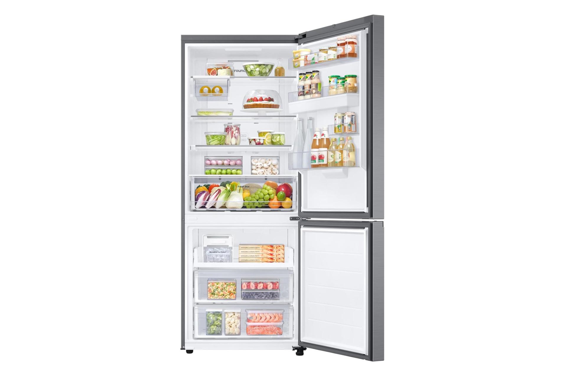 نمای داخل یخچال فریزر سامسونگ RB50DG632ES9AE