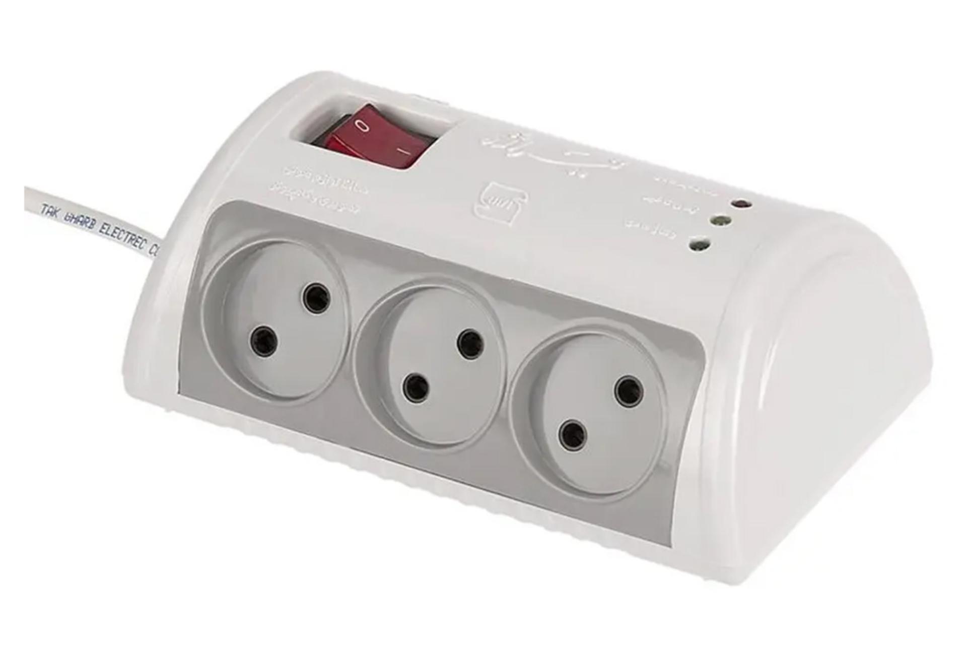 ابعاد و اندازه محافظ ولتاژ تیراژه مدل T106 با کابل 3 متر