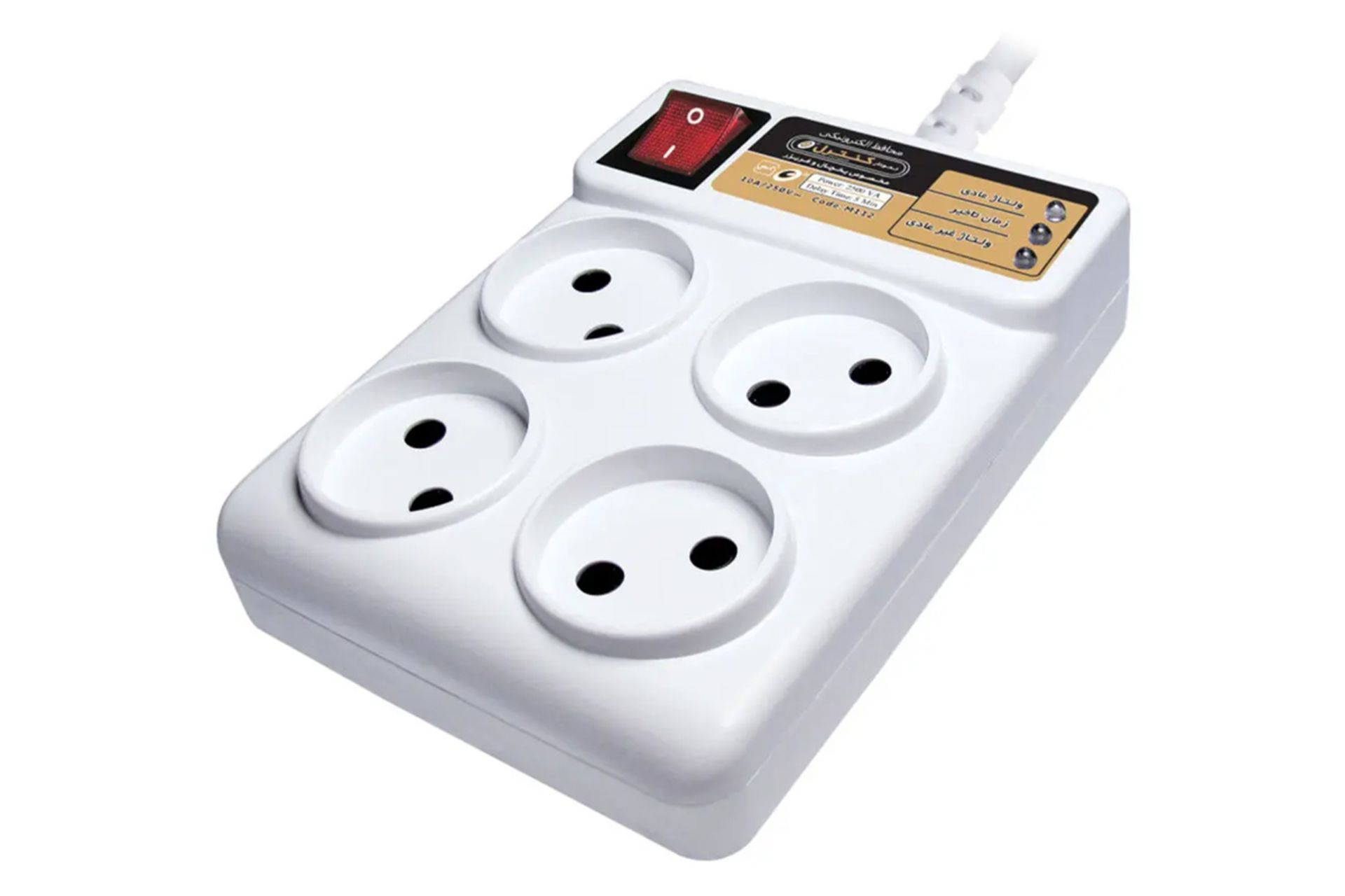 محافظ ولتاژ نمودار کنترل مدل M112 با کابل 1.5 متر رنگ سفید