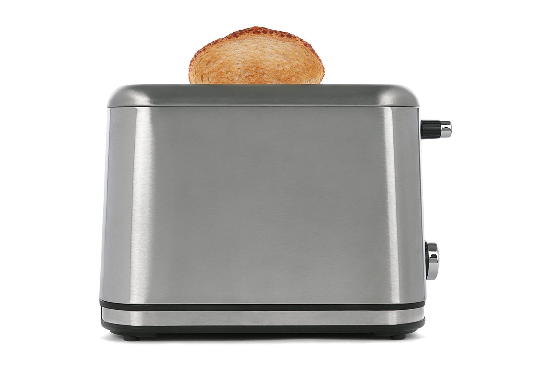 نمای کنار توستر برابانتیا 4 Slice Toaster