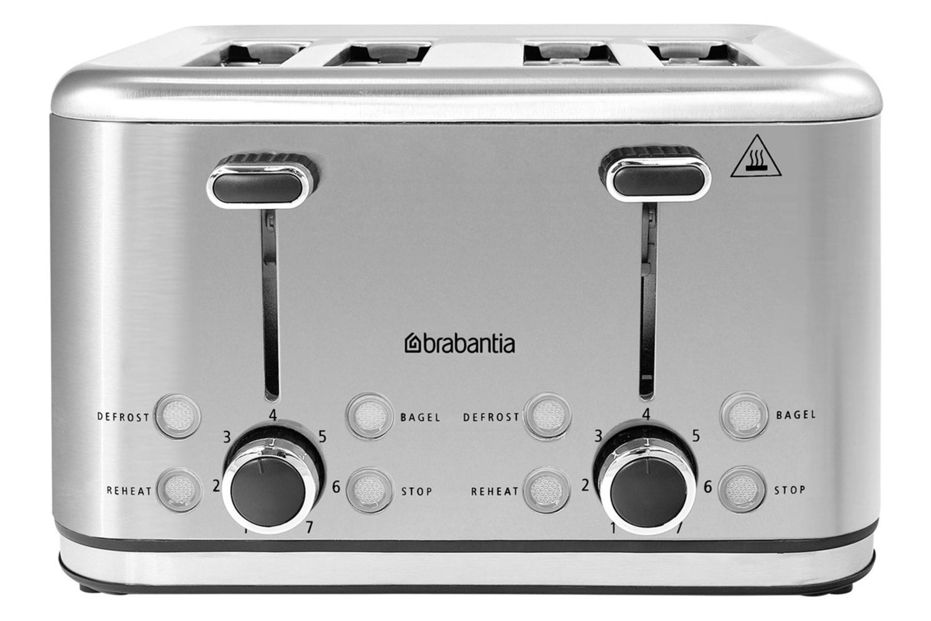 توستر برابانتیا 4 Slice Toaster نمای جلو