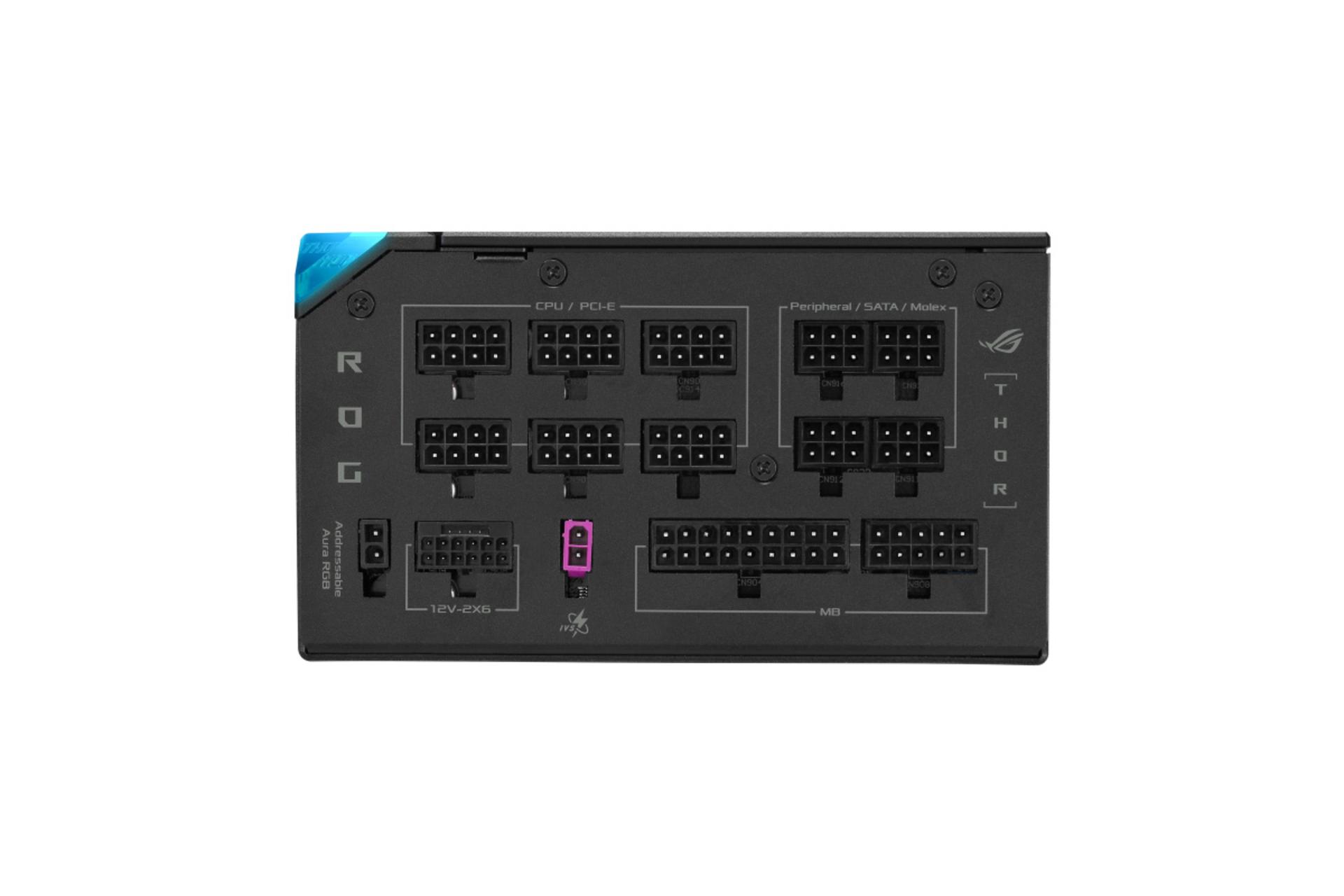 کانکتور پاور کامپیوتر ایسوس ROG Thor 1200W Platinum III با توان 1200 وات