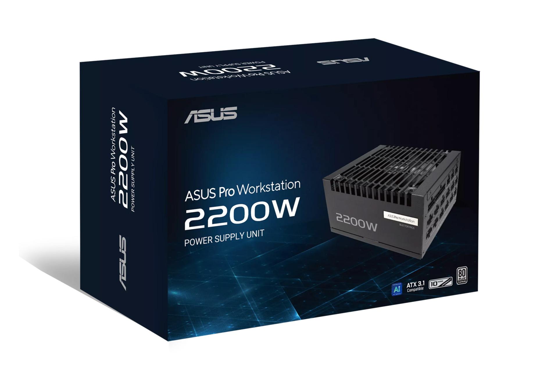 جعبه پاور کامپیوتر ایسوس Pro WS 2200W Platinum با توان 2200 وات